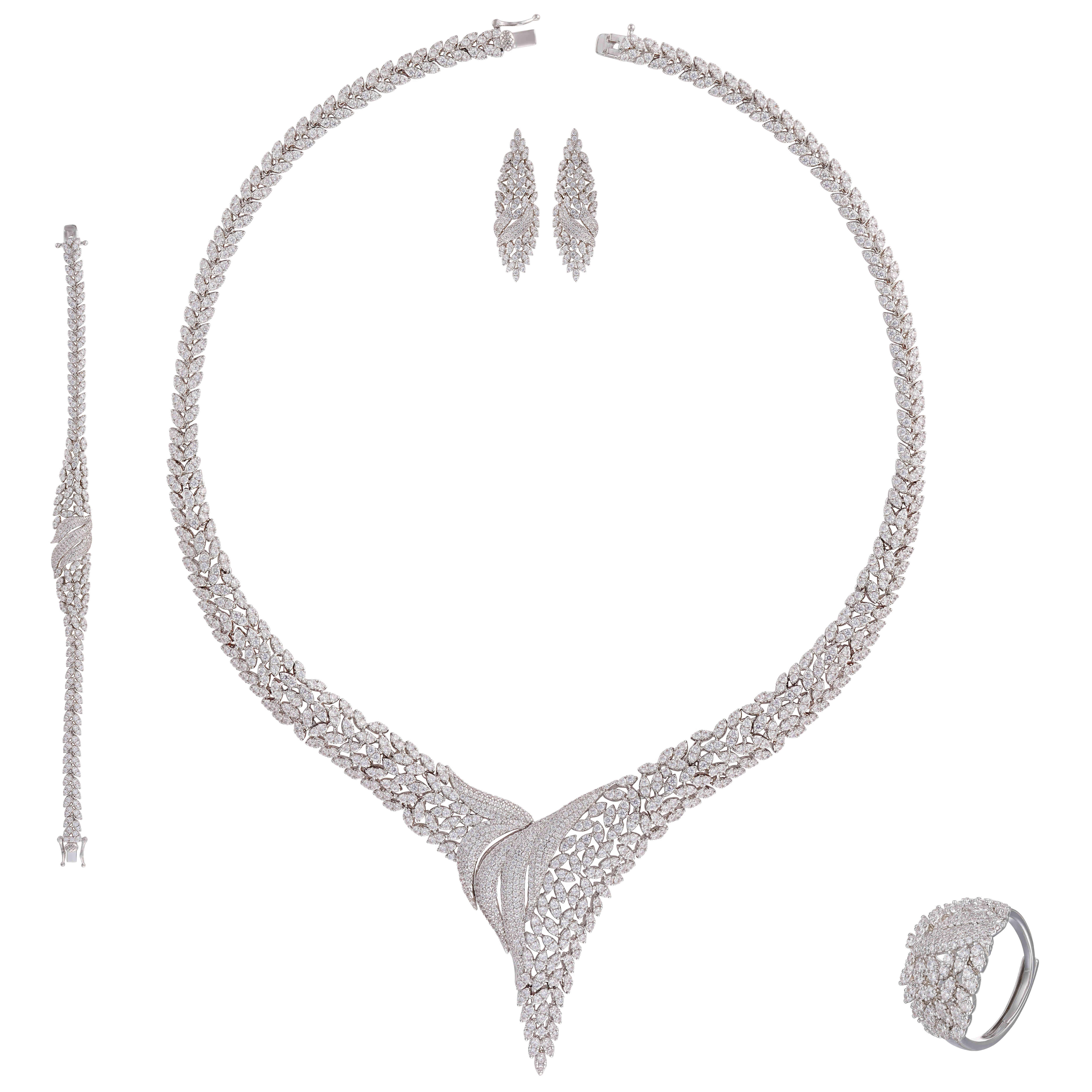 طـــقم - فضي ابيض - 0 image 0