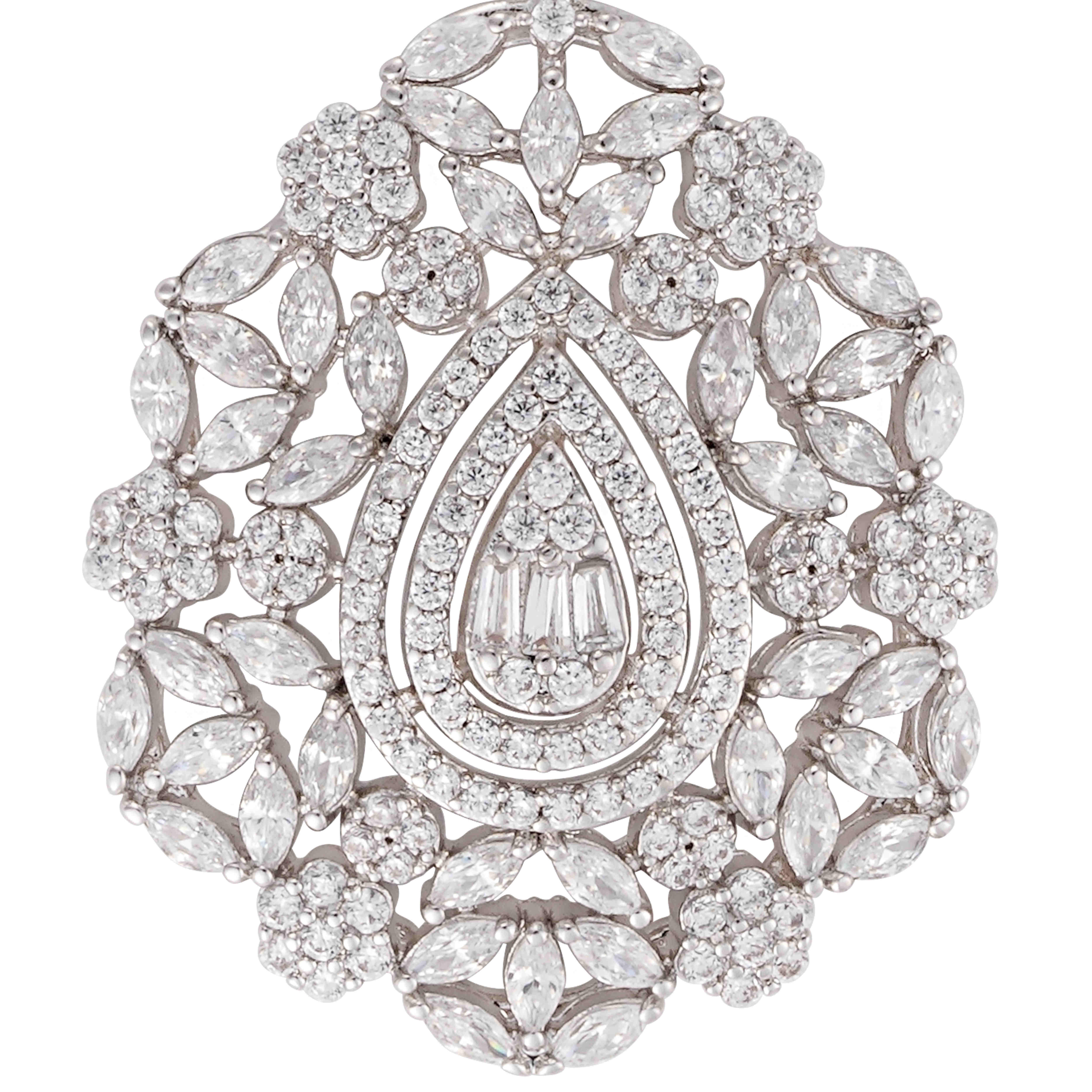 عقد - فضي ابيض - 0 image 3