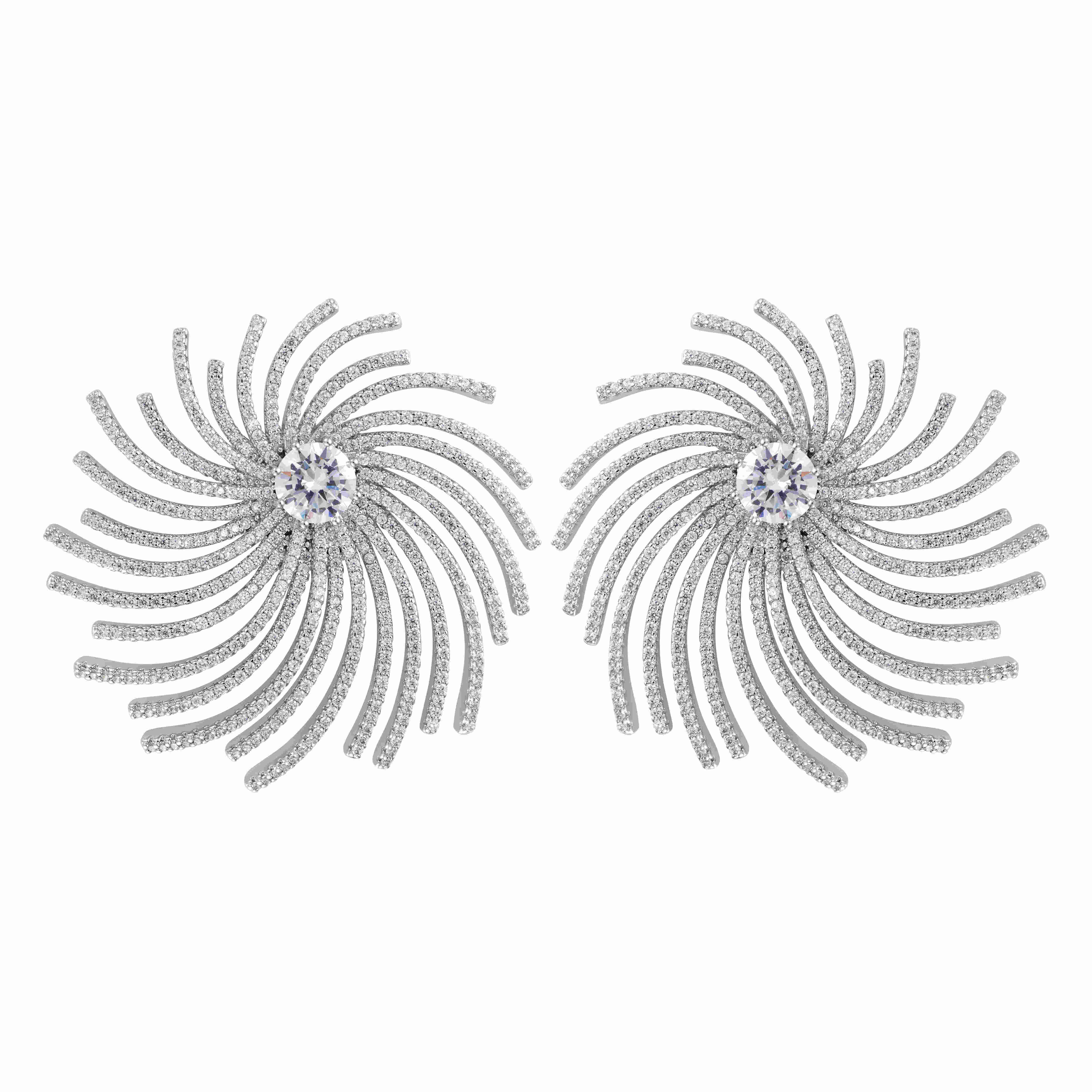 أقراط كريستال و شعاع زيركون image 0