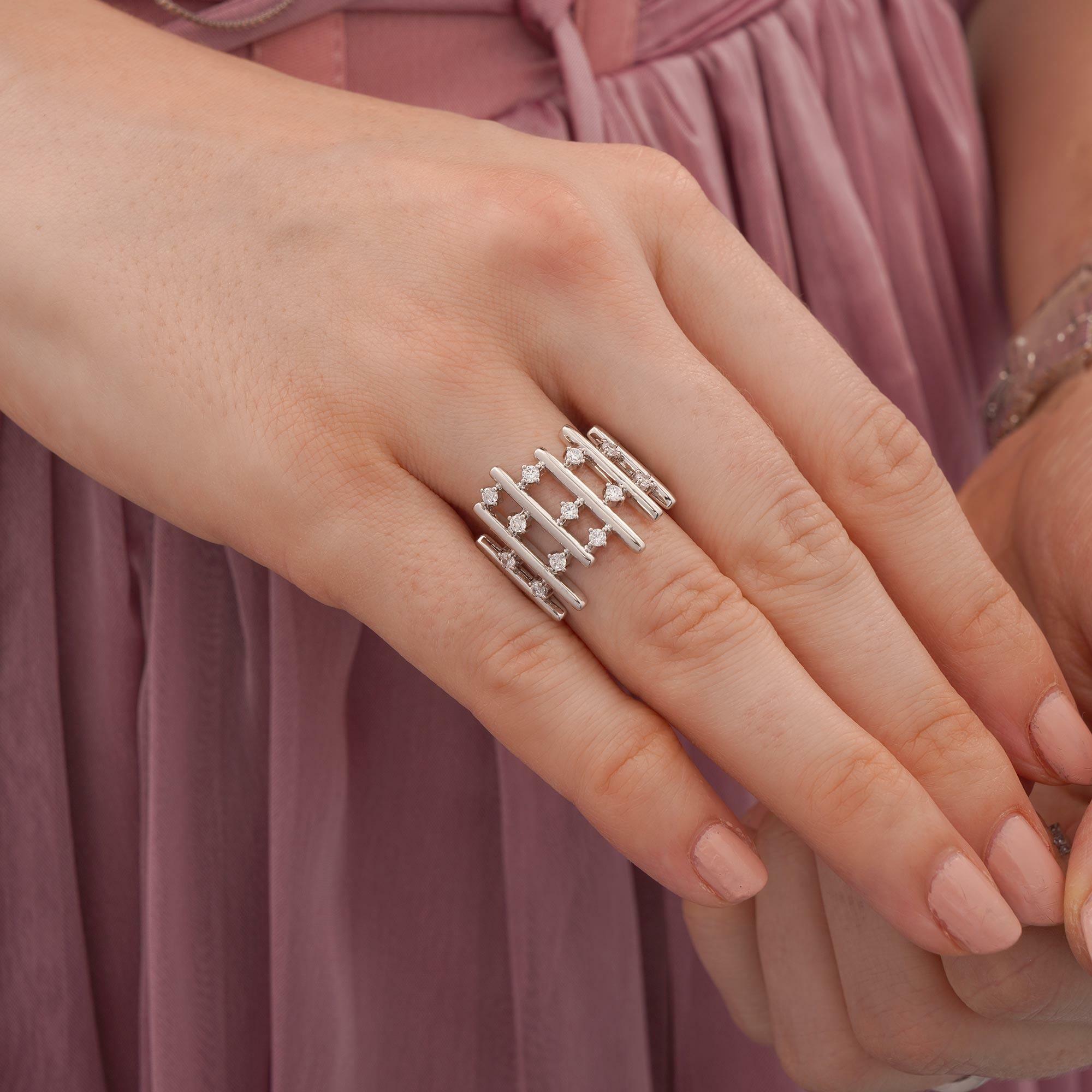 خاتم - فضي ابيض - 0 image 0