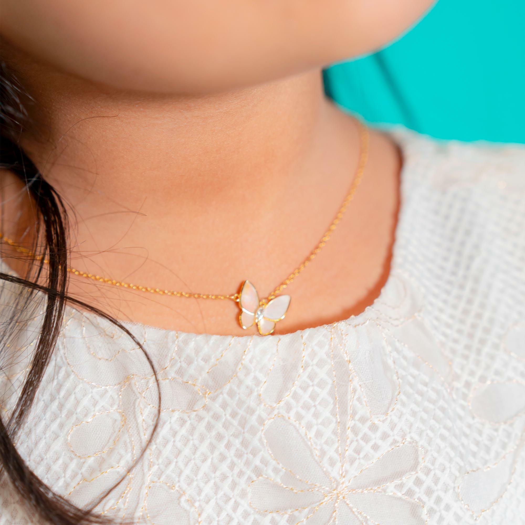 طقم فراشات مزين بالسيراميك الأبيض image 2