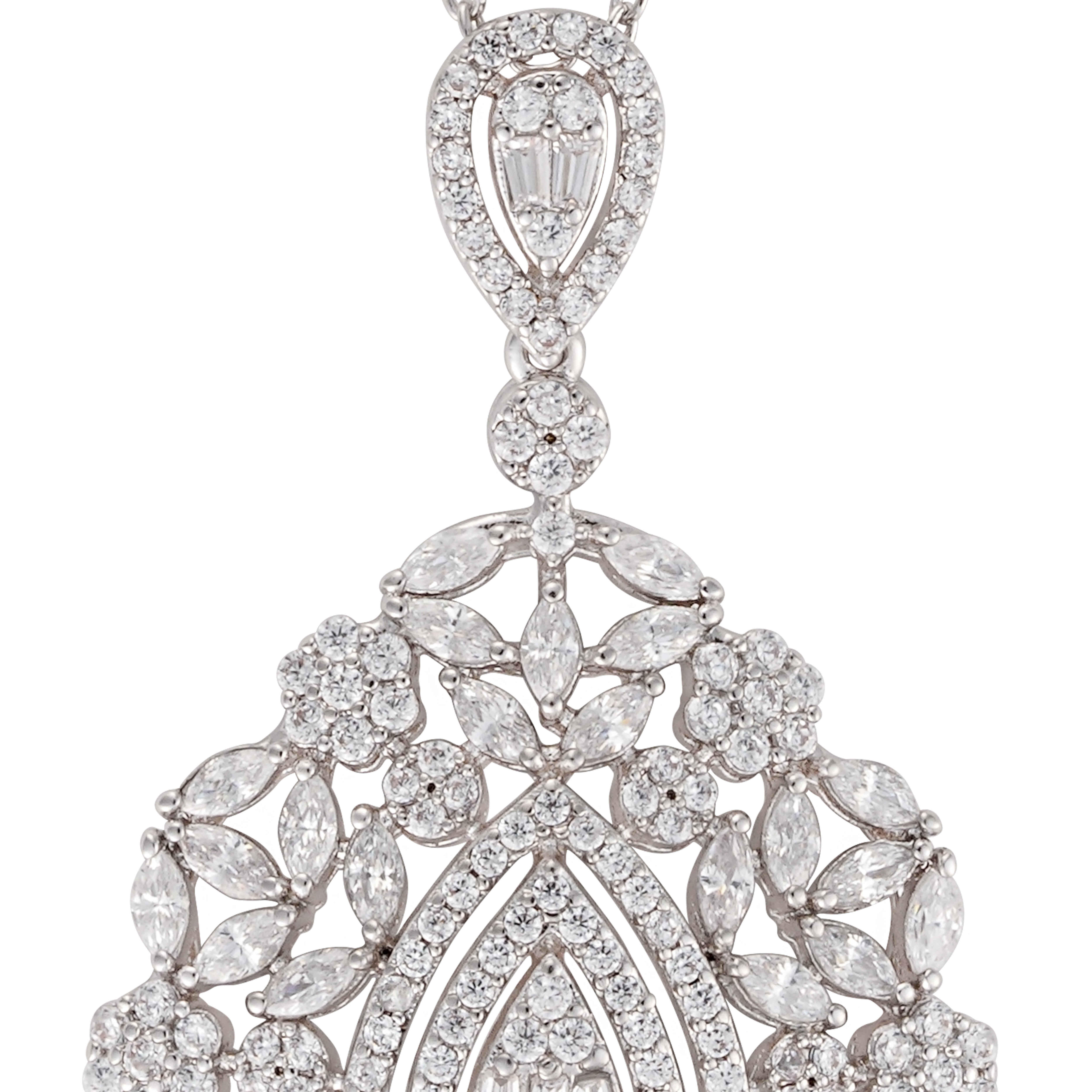 عقد - فضي ابيض - 0 image 2