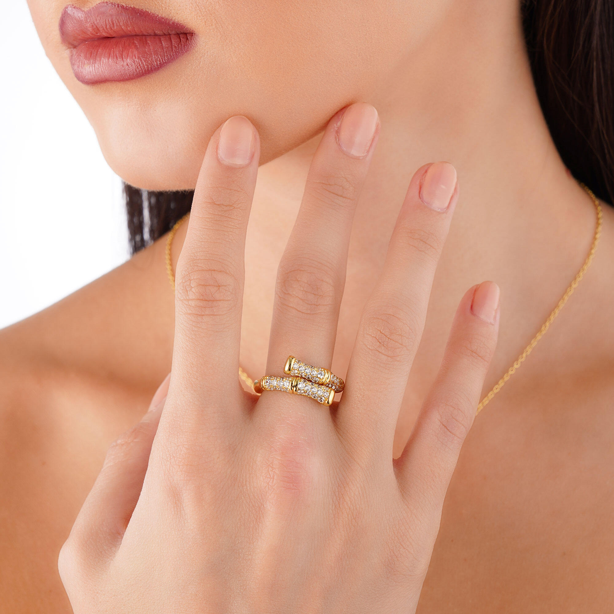 خاتم - ذهبي ابيض - 0 image 0