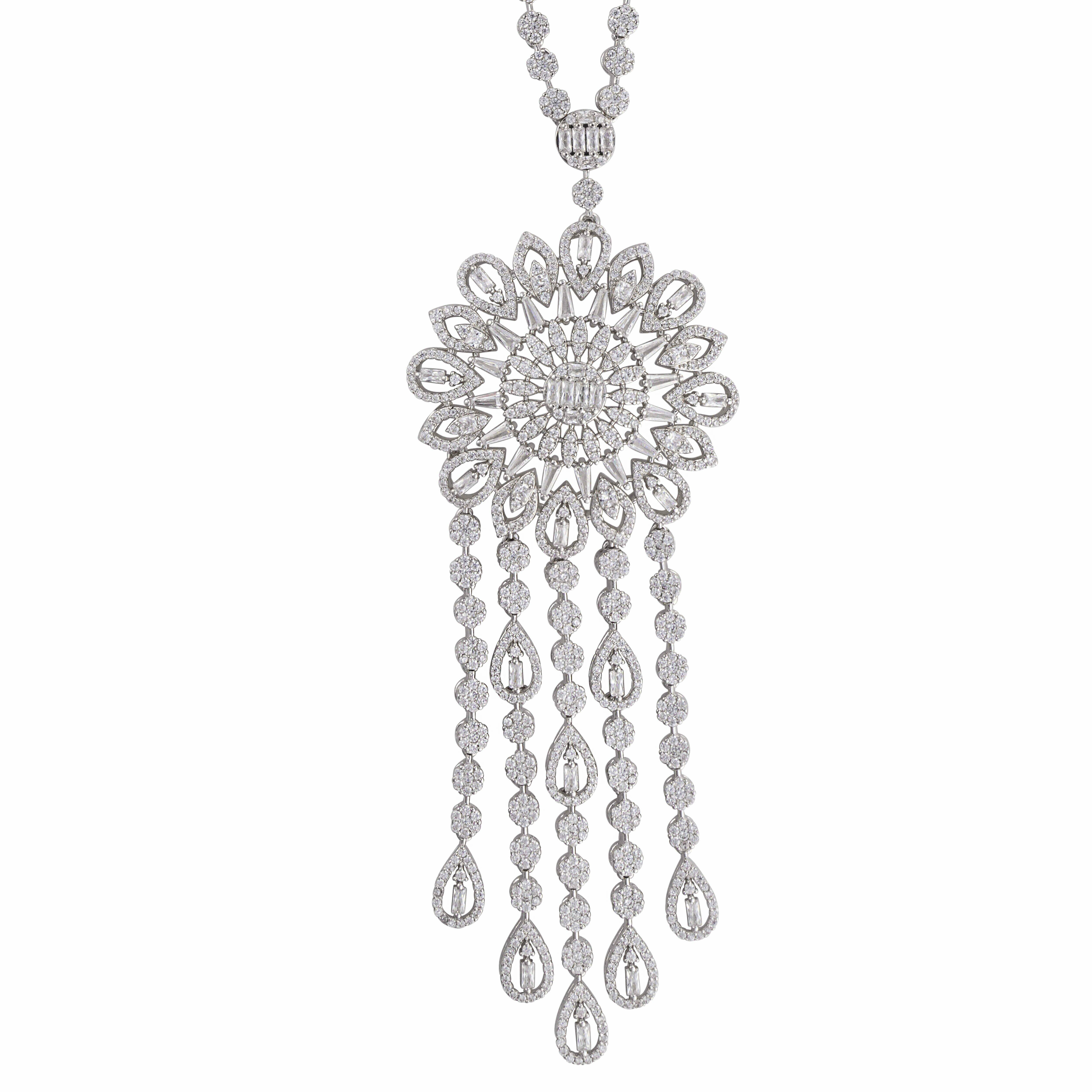 عقد فلورا زيركون للسهرات image 2