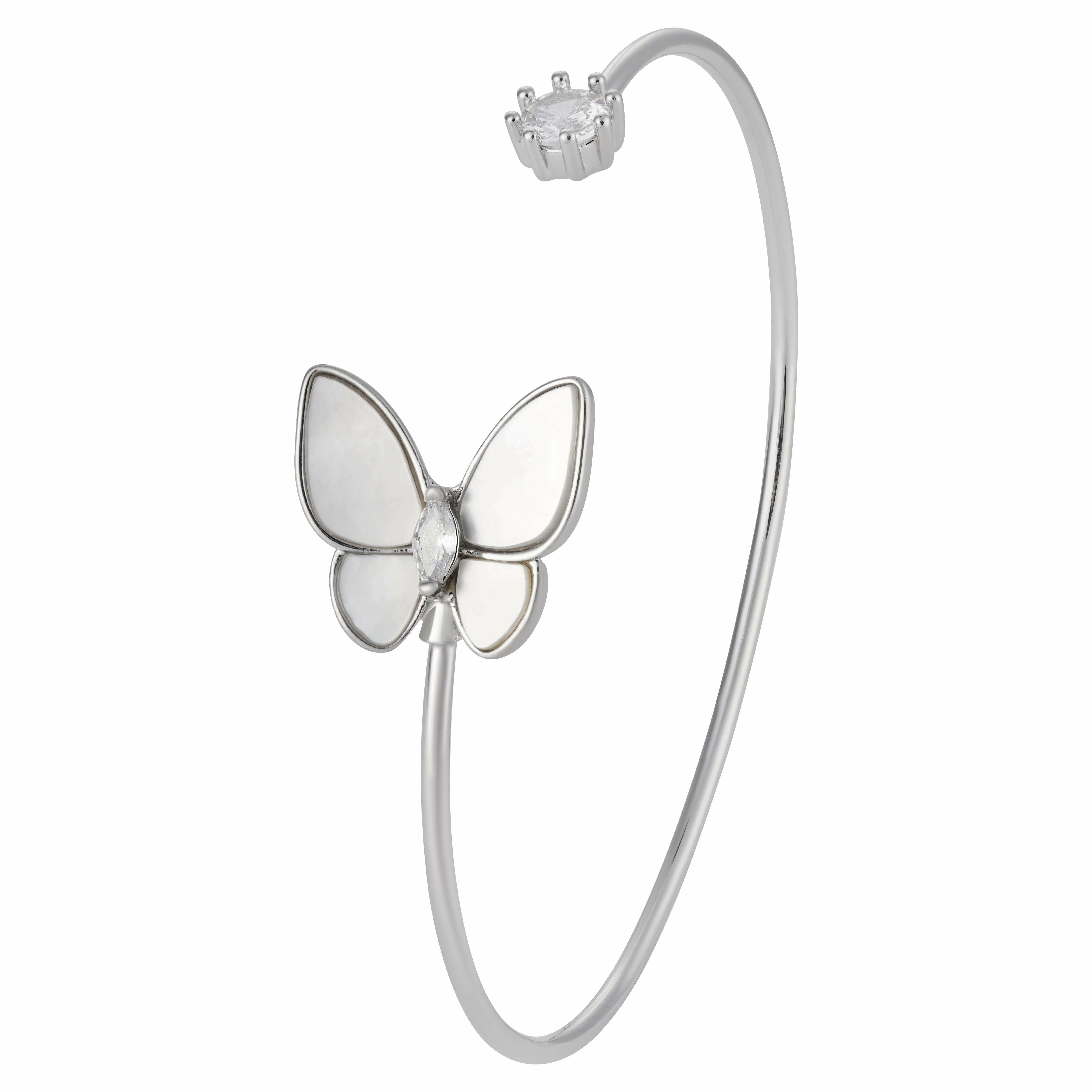 طقم فراشات مزين بالسيراميك الأبيض image 5