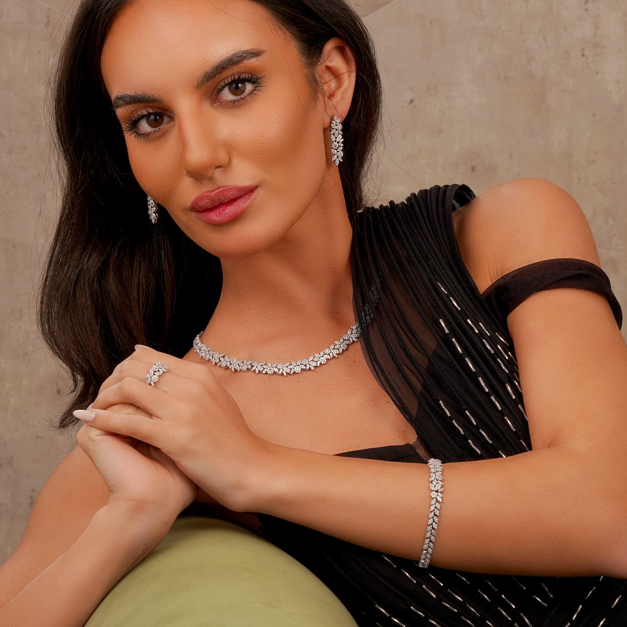 Necklace Set - Silver White - 0 image 0