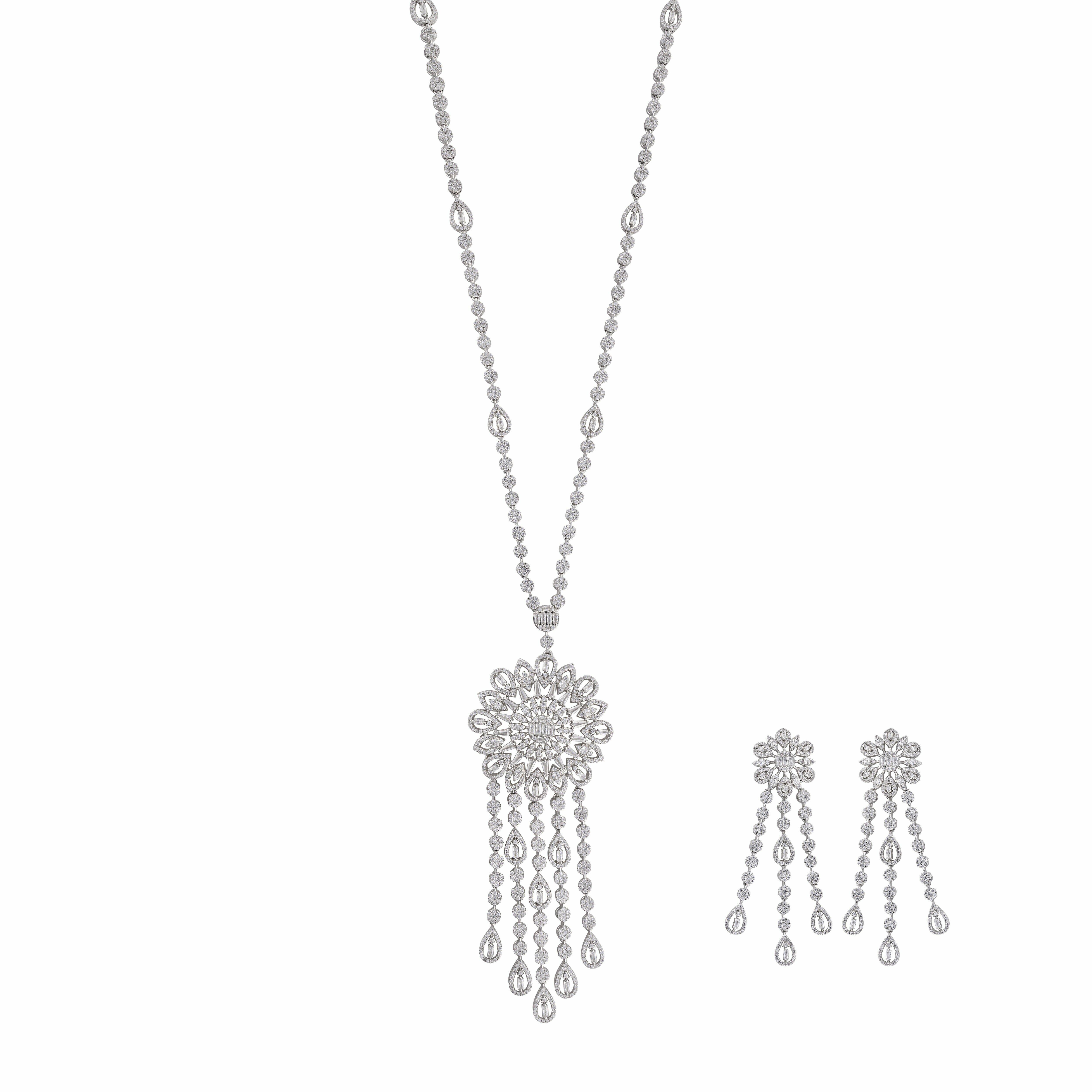 عقد فلورا زيركون للسهرات image 1