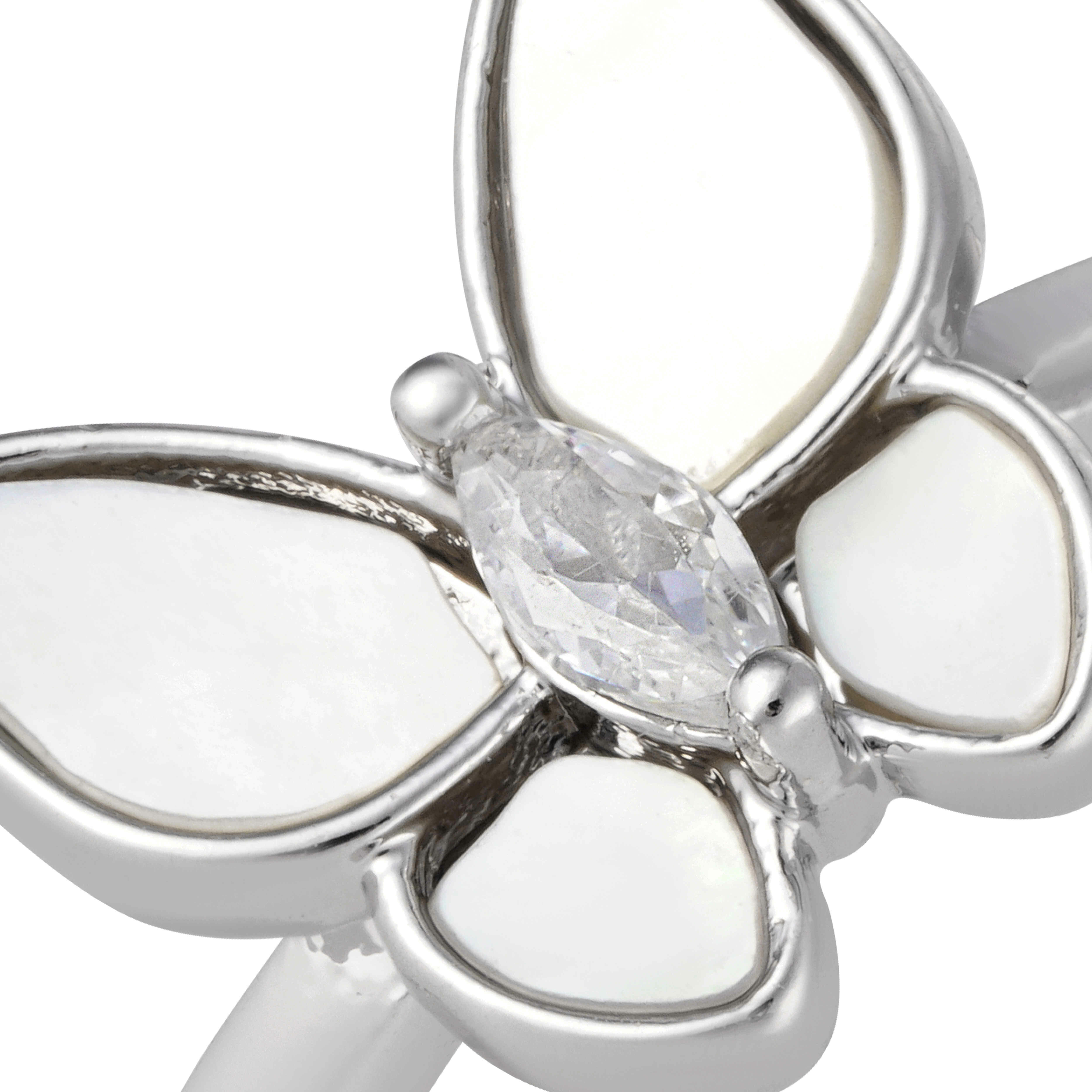 طقم فراشات مزين بالسيراميك الأبيض image 4