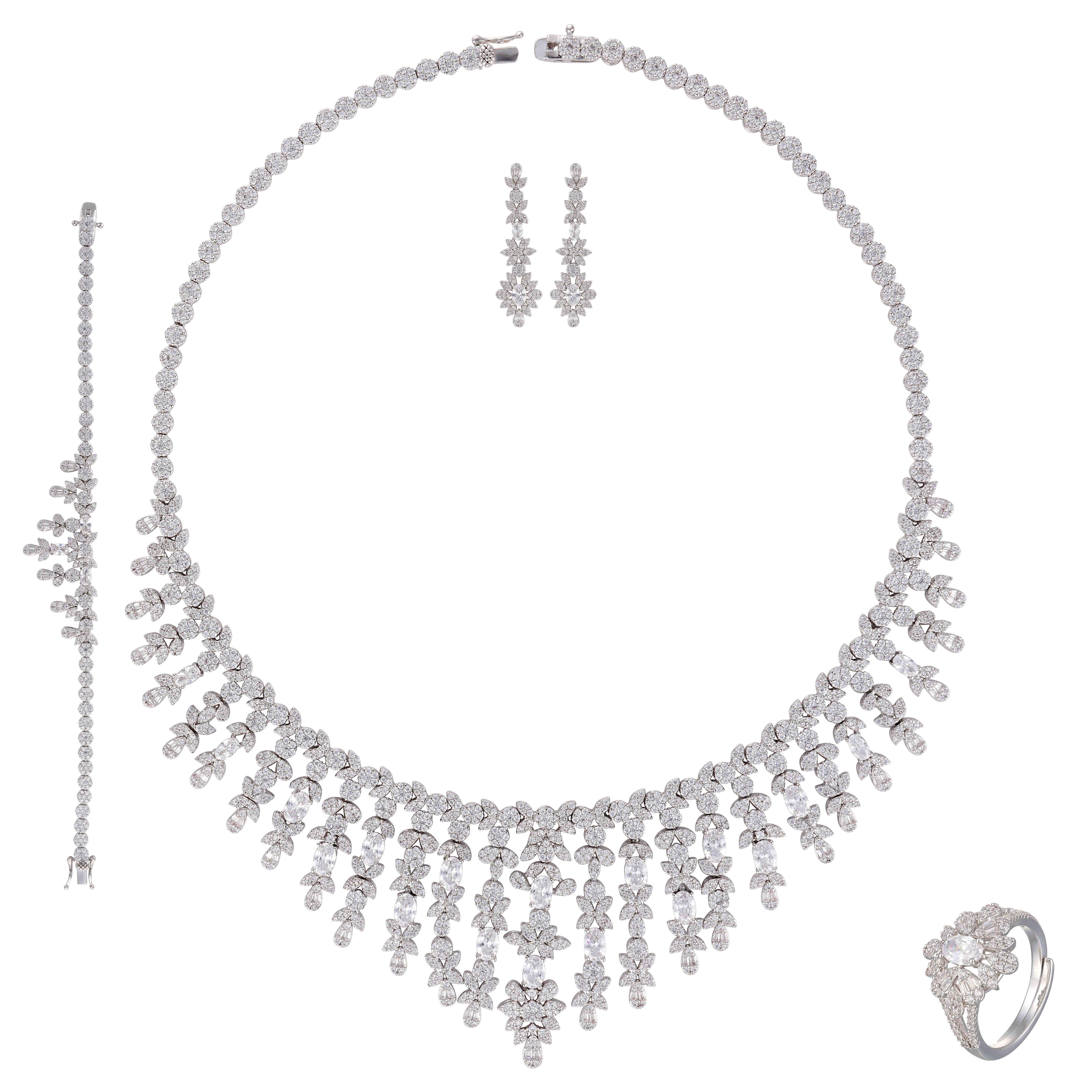 طـــقم - فضي ابيض - 0 image 0