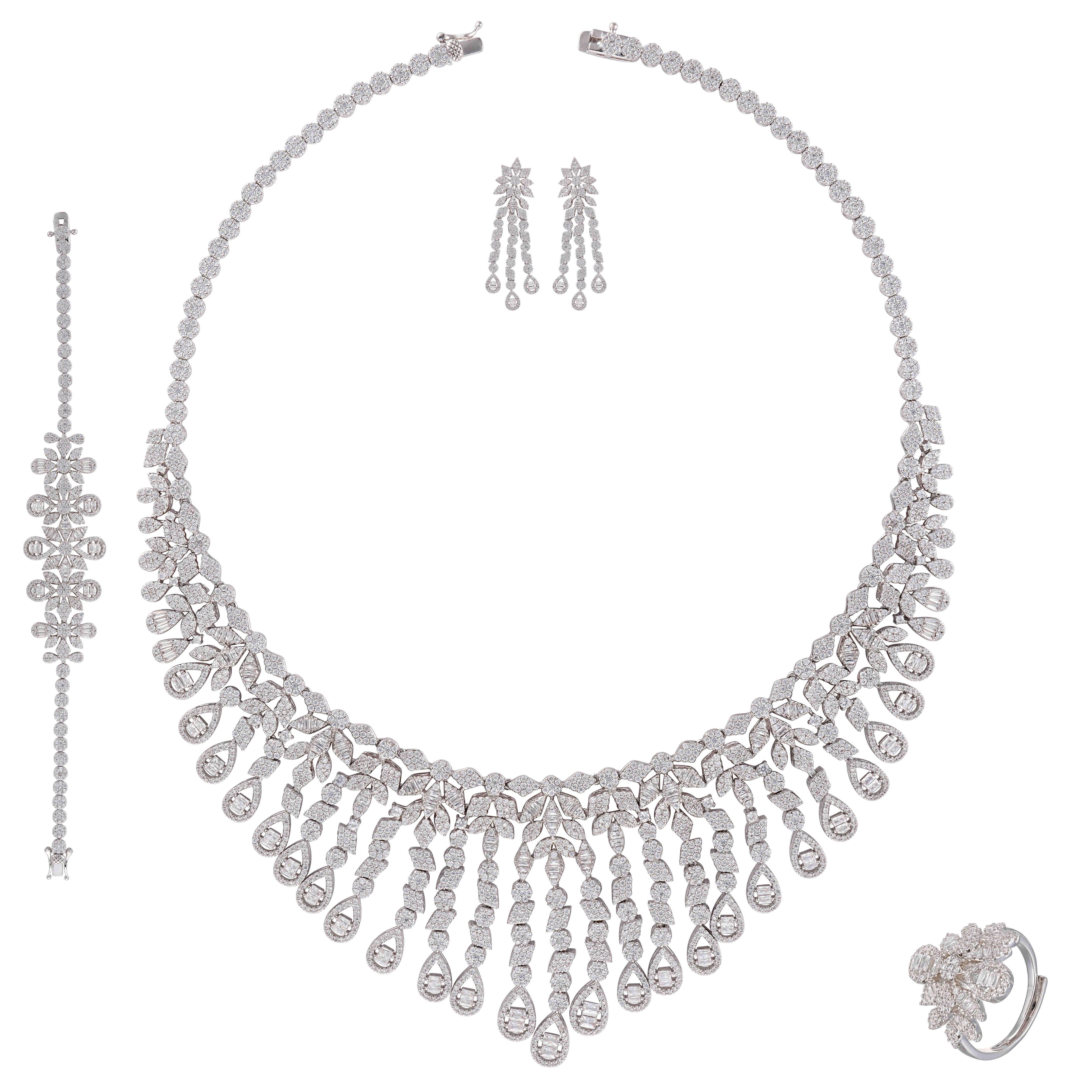 طـــقم - فضي ابيض - 0 image 0