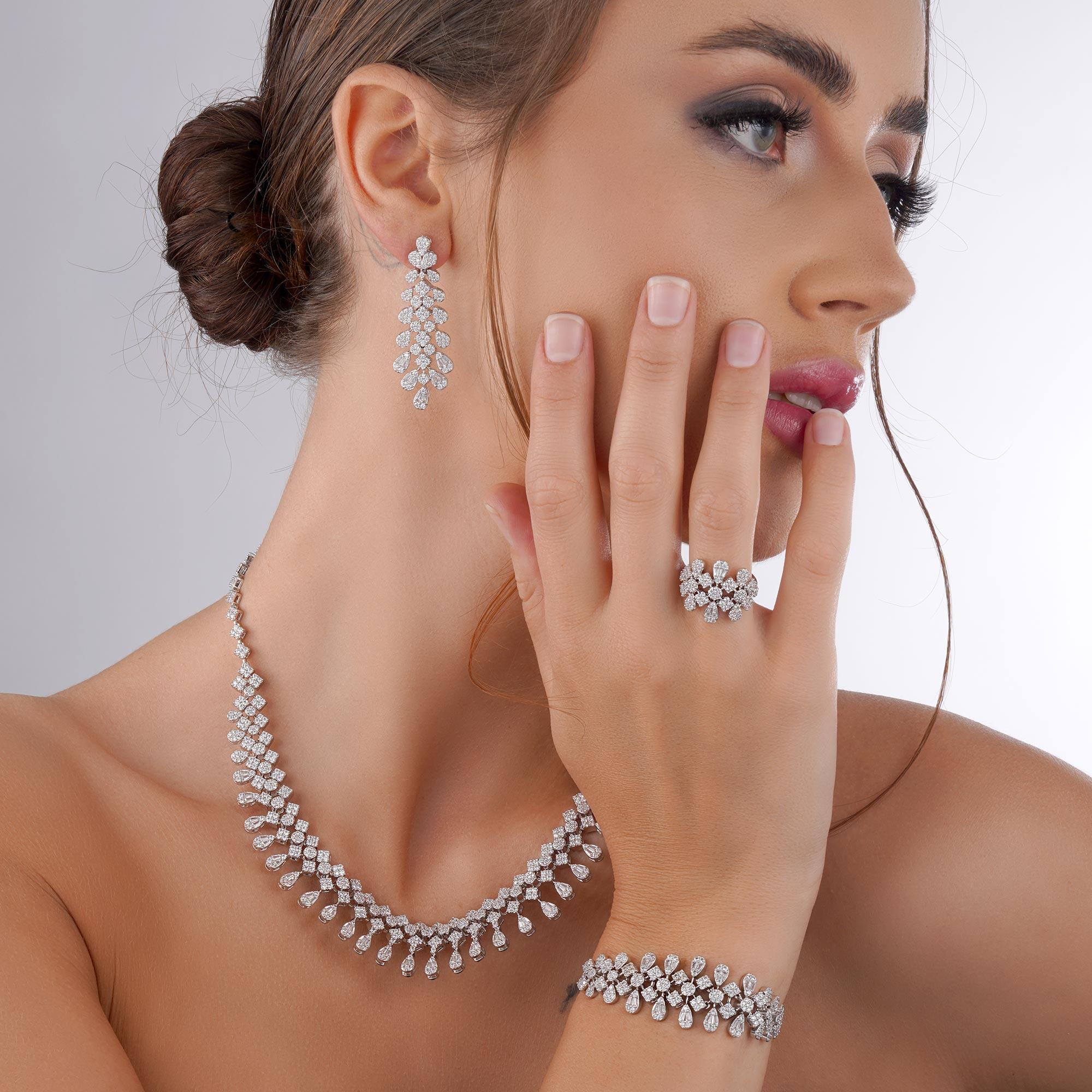 طـــقم - فضي ابيض - 0 image 0