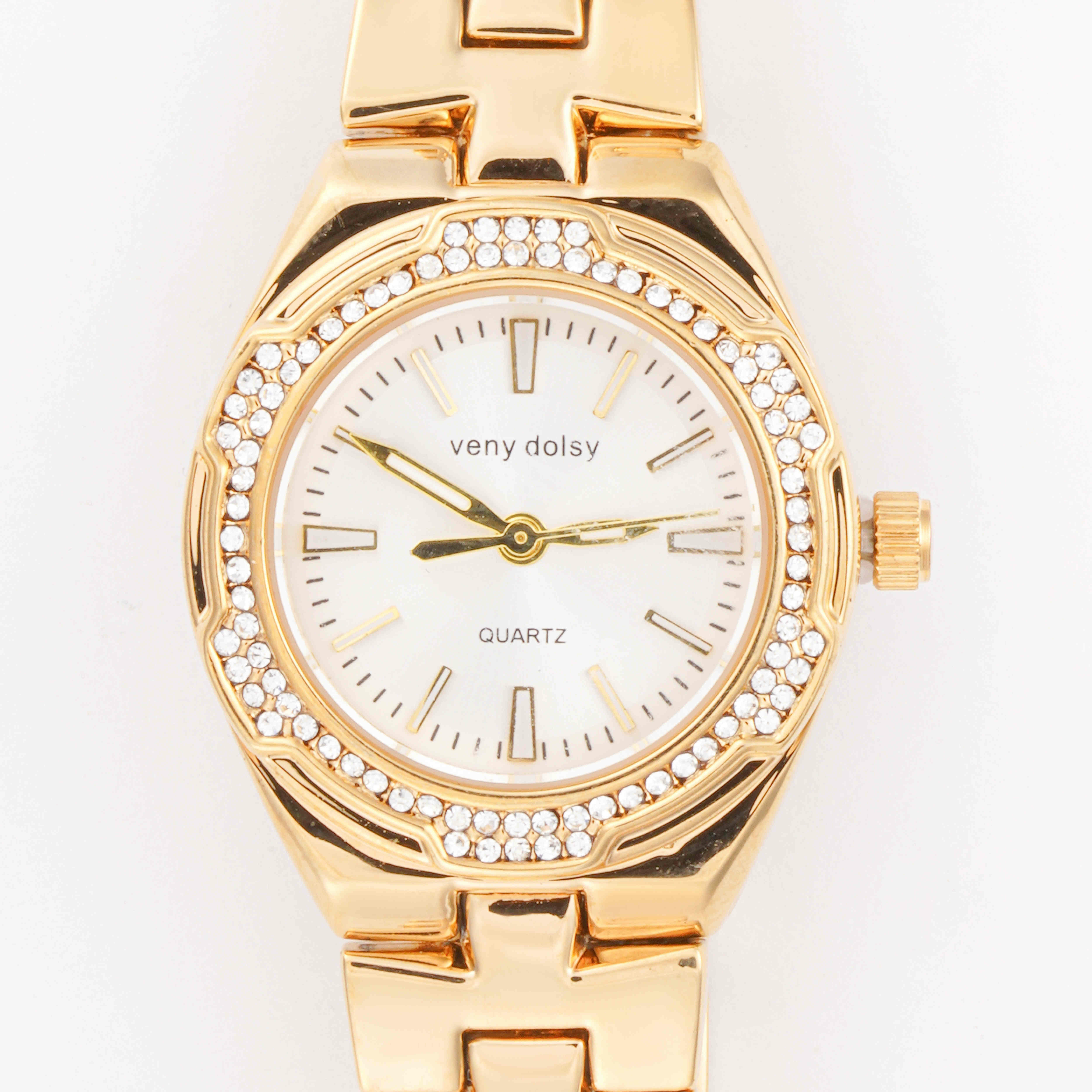 ساعة عصرية مرصعة زيركون image 1