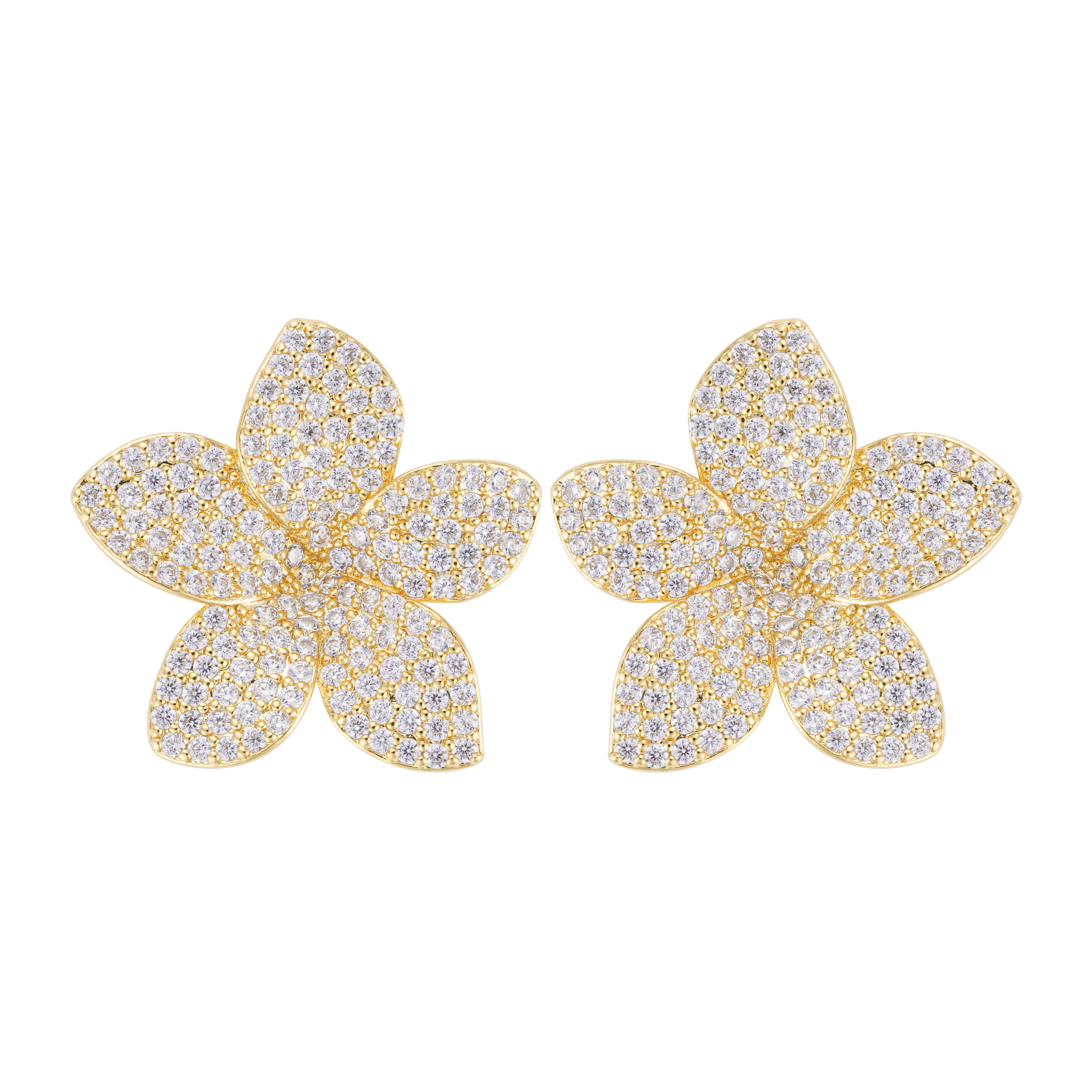 Earrings - Gold White - 0 image 0