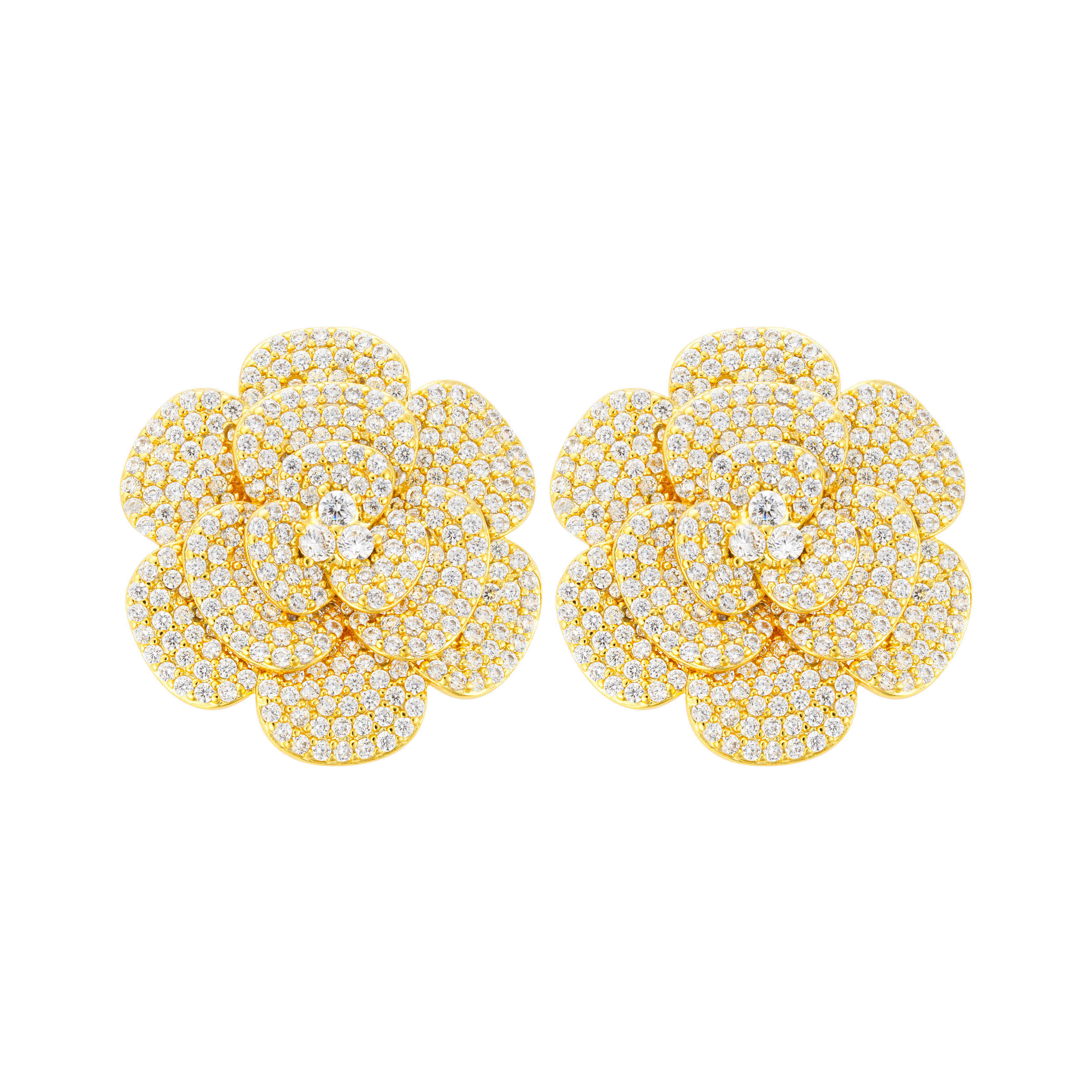 Earrings - Gold White - 0 image 0