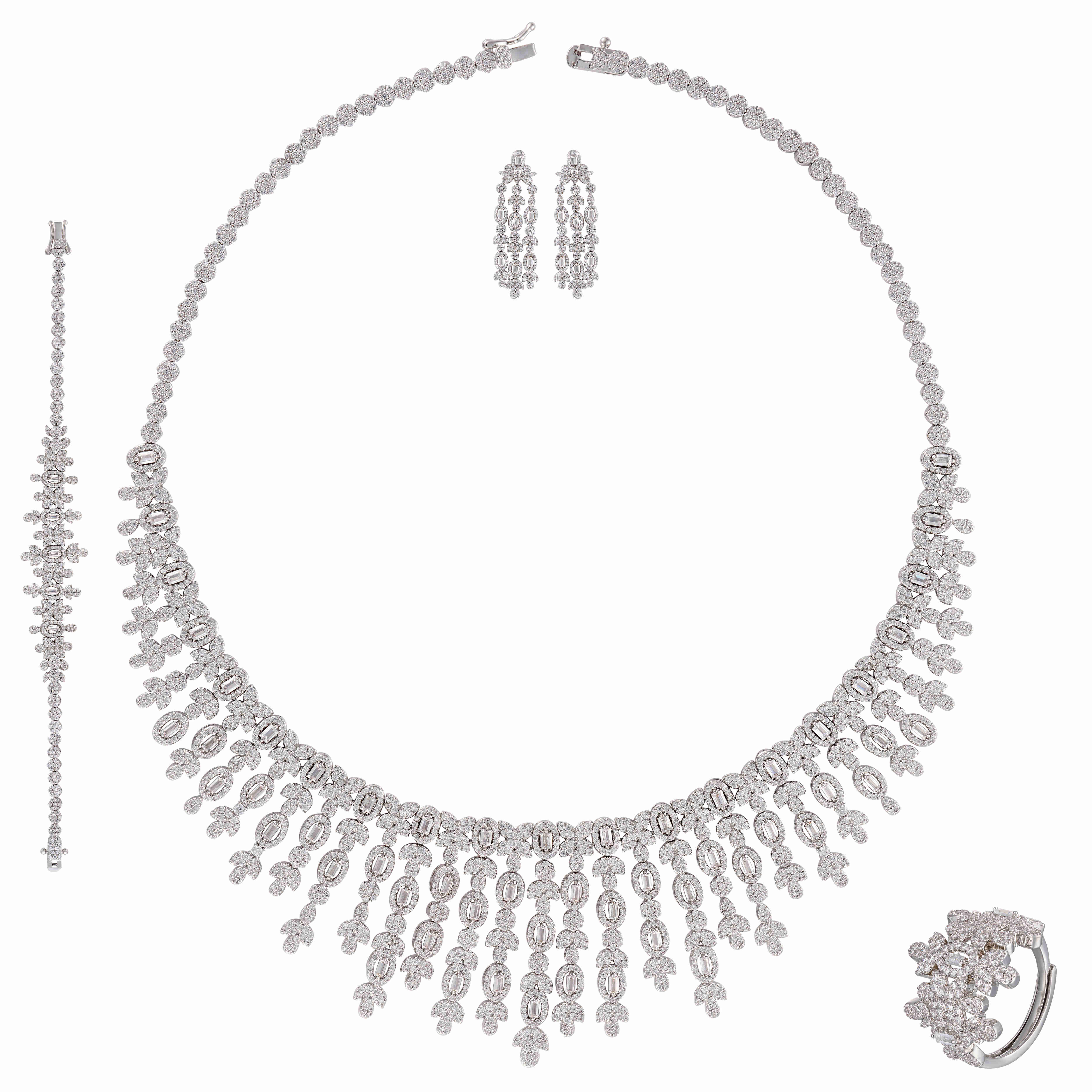 طـــقم - فضي ابيض - 0 image 0