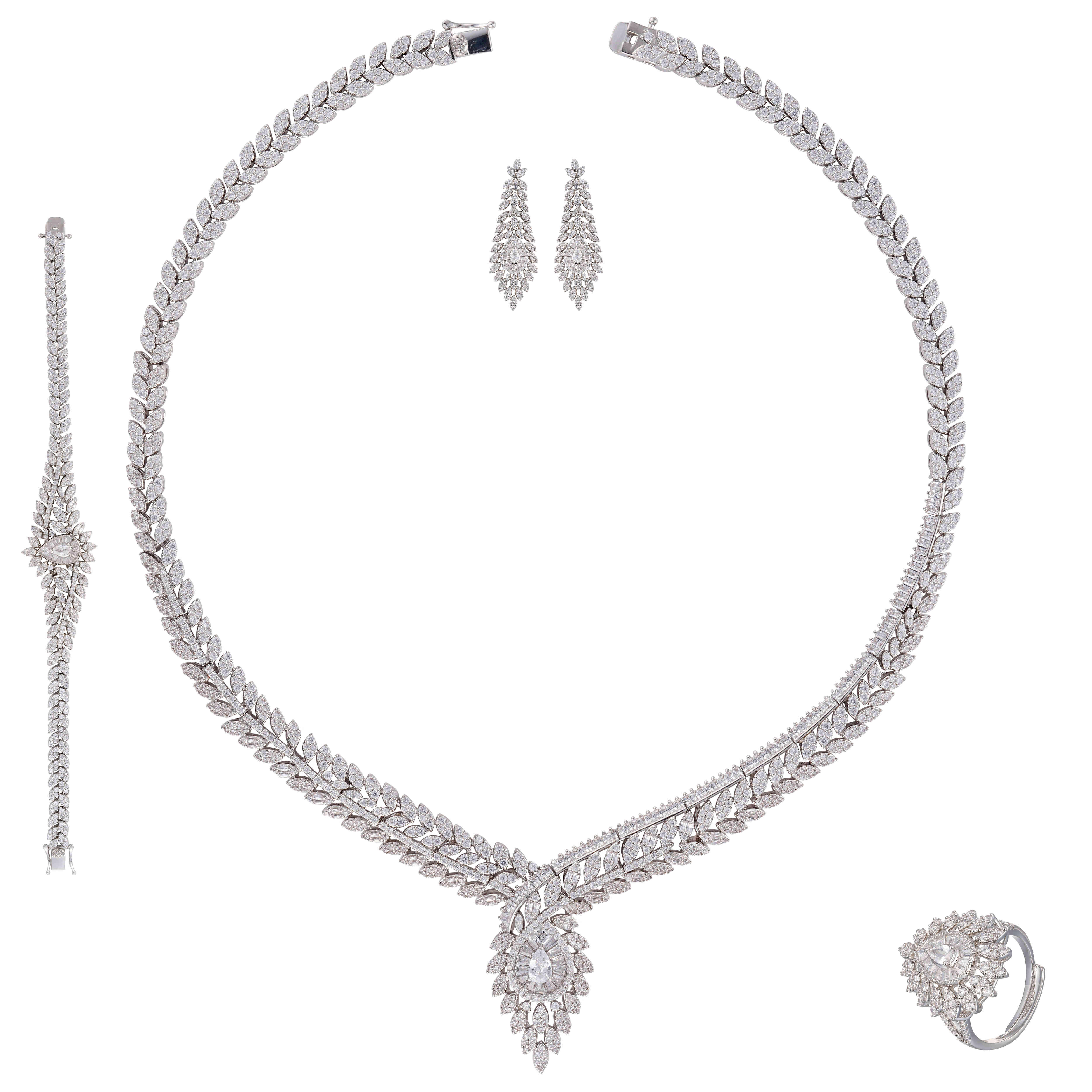 طـــقم - فضي ابيض - 0 image 0