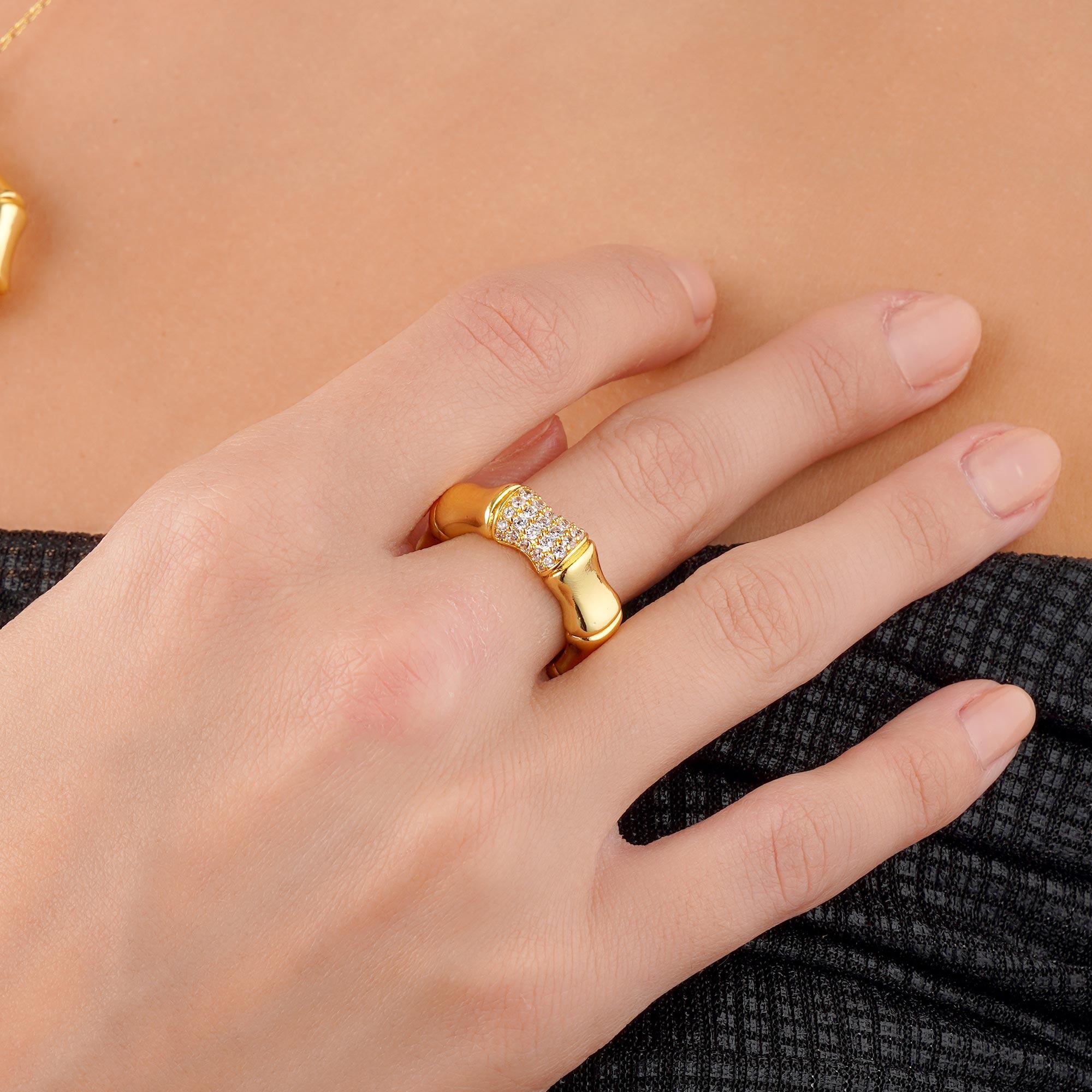 خاتم - ذهبي ابيض - 0 image 0