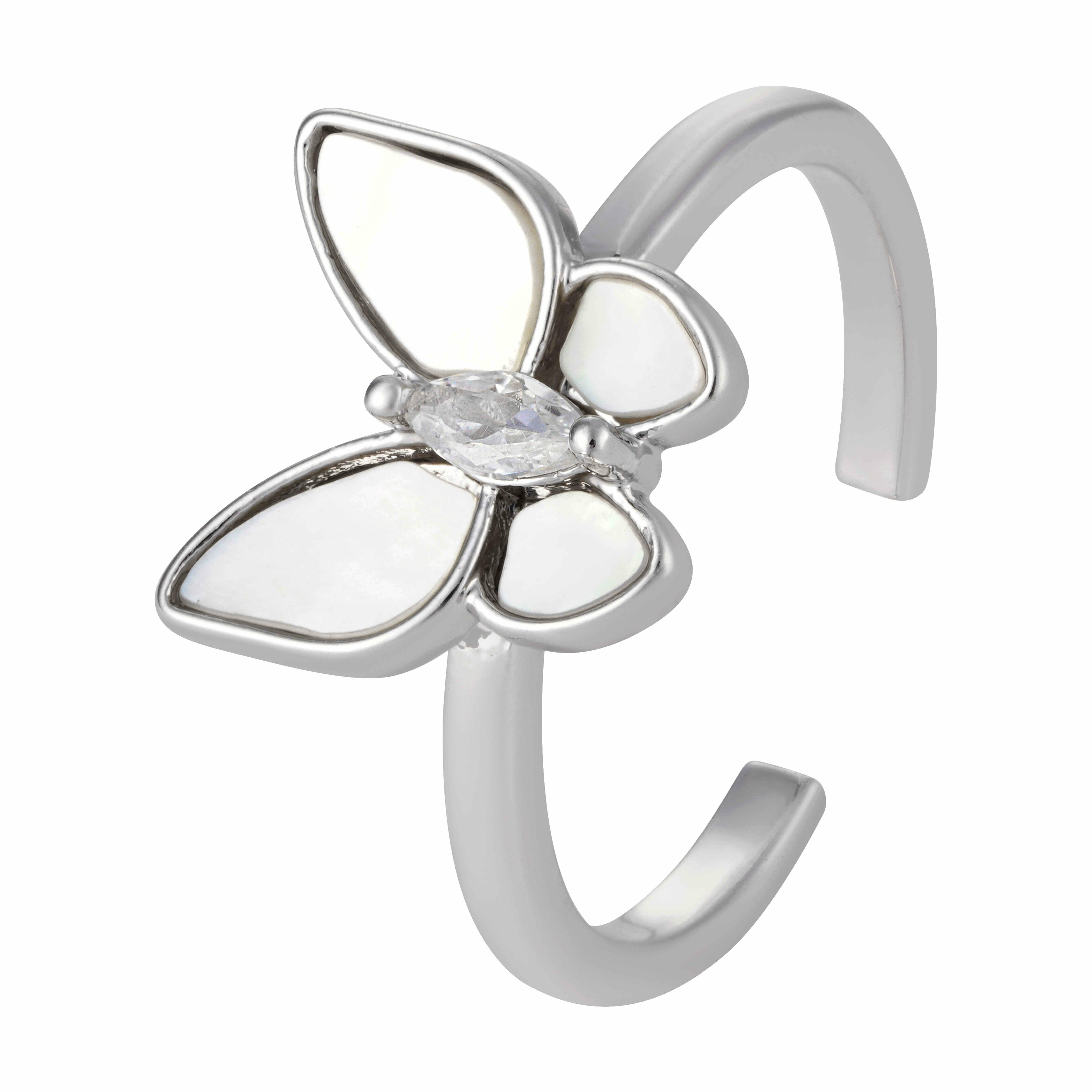 طقم فراشات مزين بالسيراميك الأبيض image 3