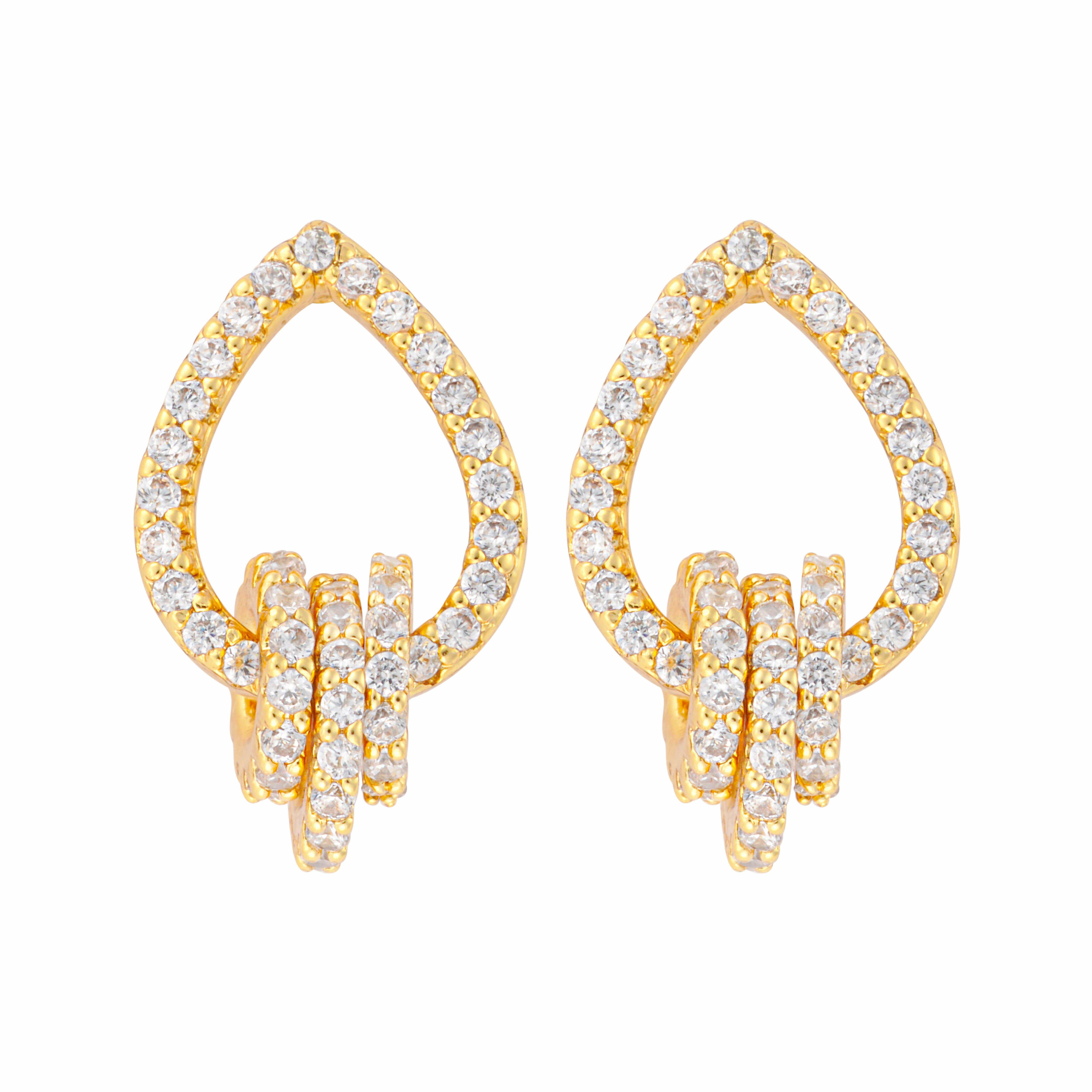 Earrings - Gold White - 0 image 0