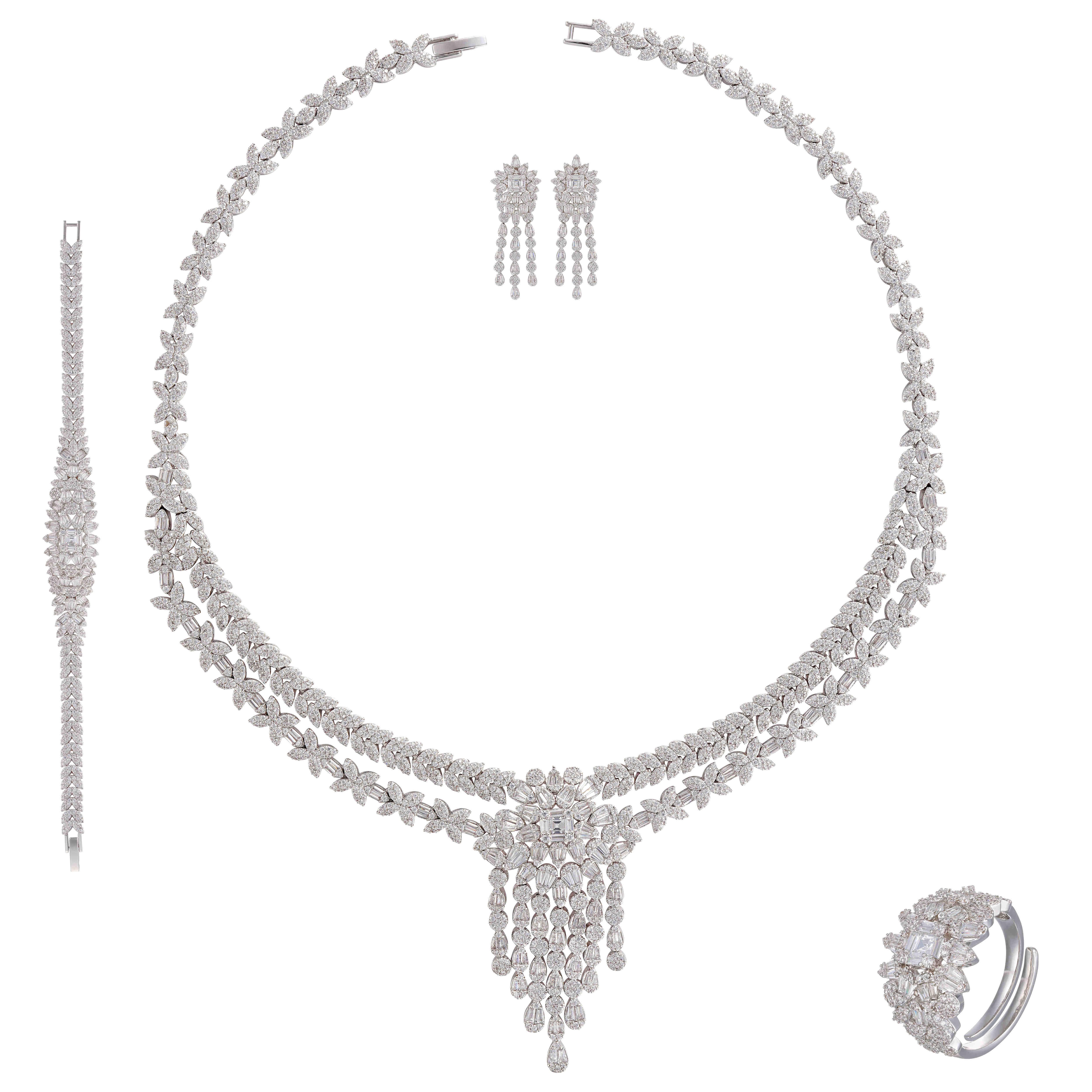 طـــقم - فضي ابيض - 0 image 0