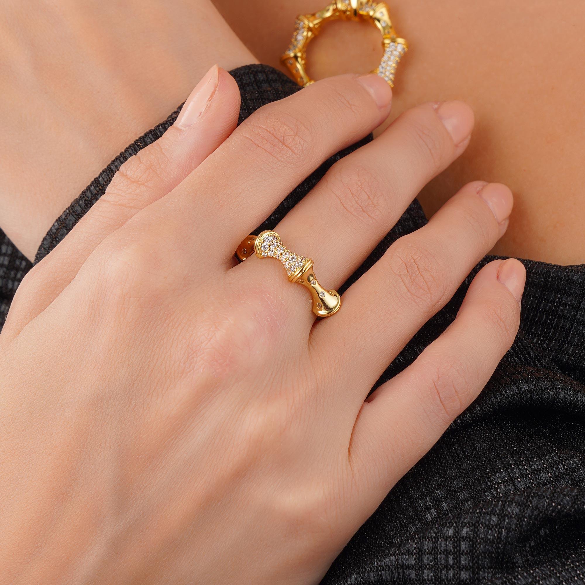 خاتم - ذهبي ابيض - 0 image 0