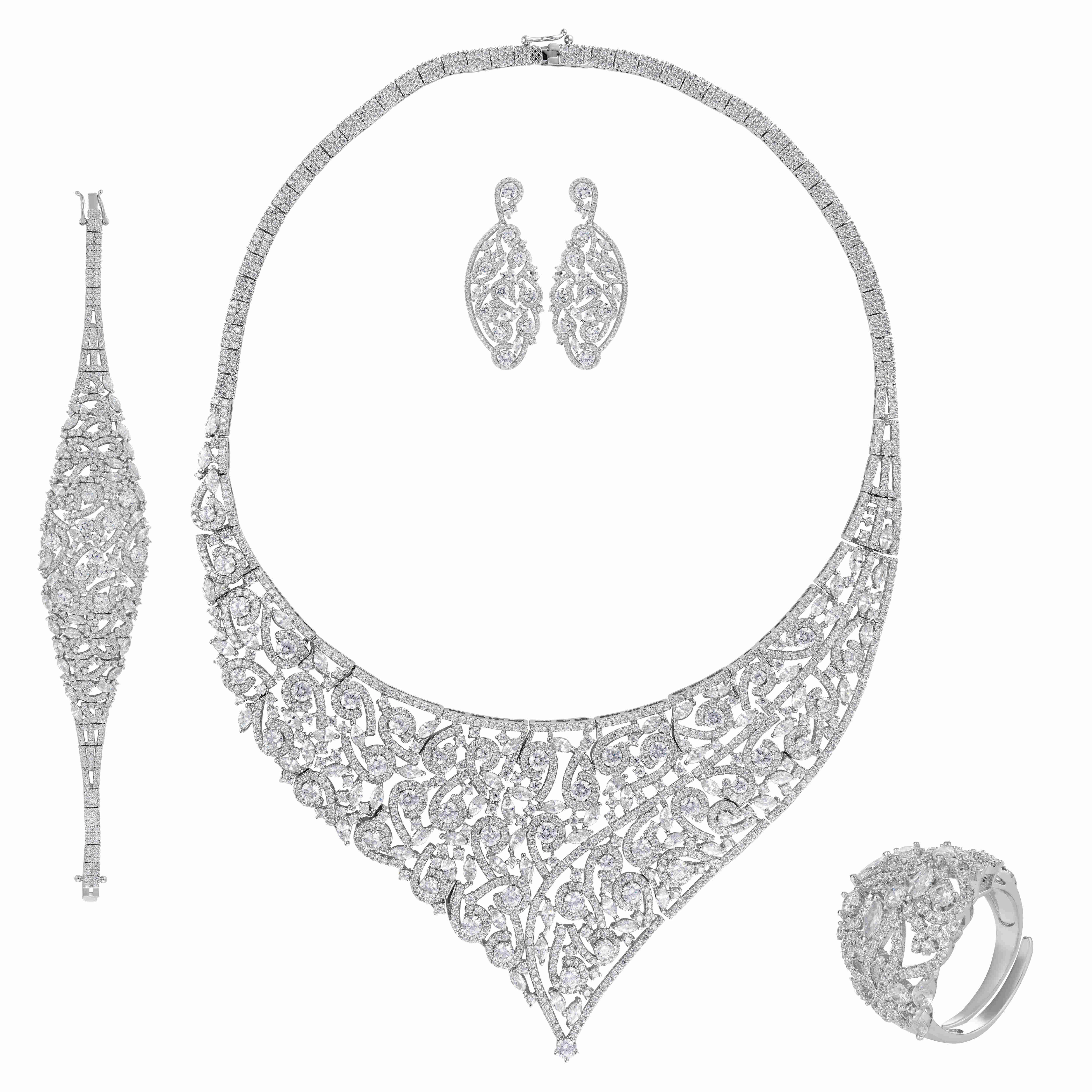 طـــقم - فضي ابيض - 0 image 0