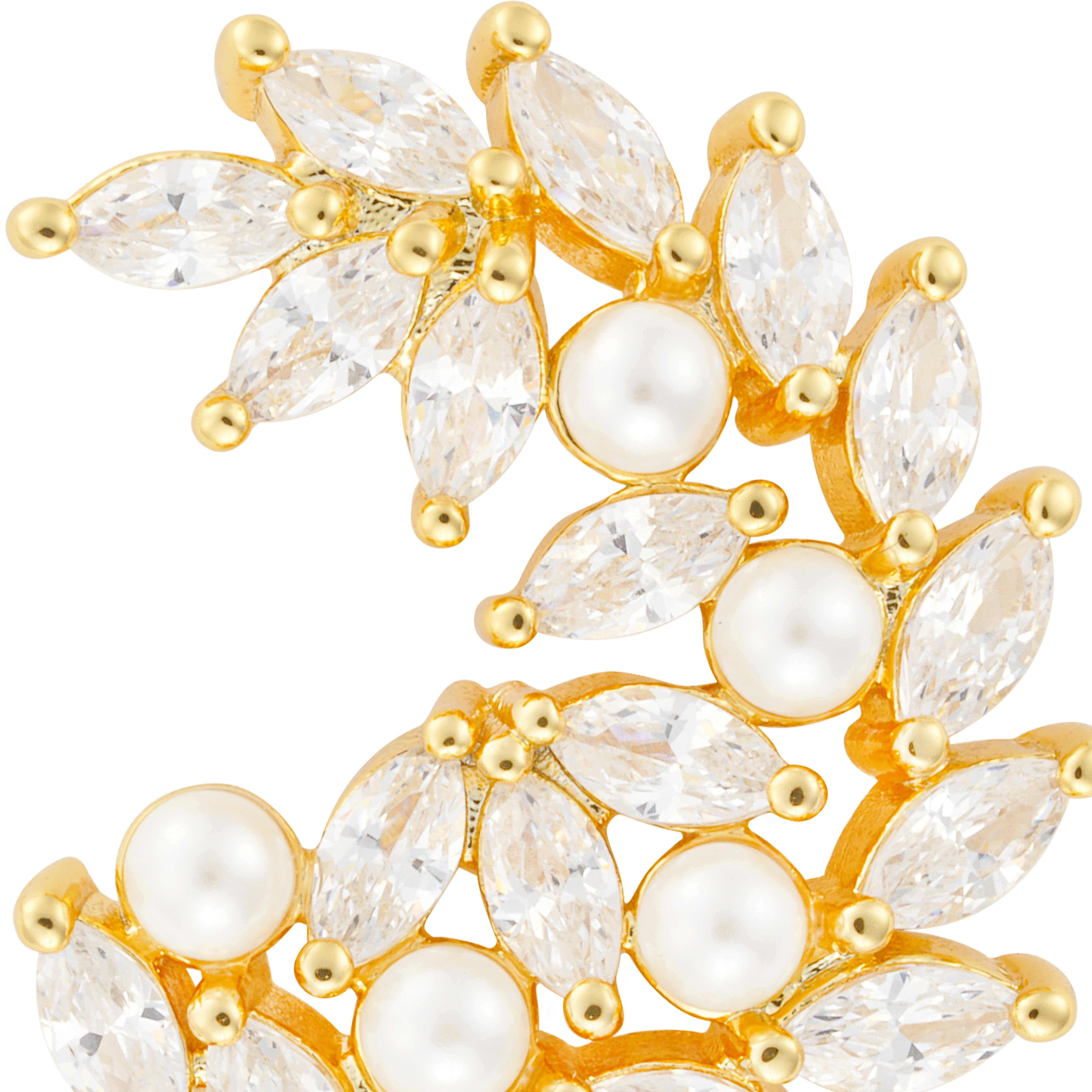 Earrings - Gold White - 0 image 1