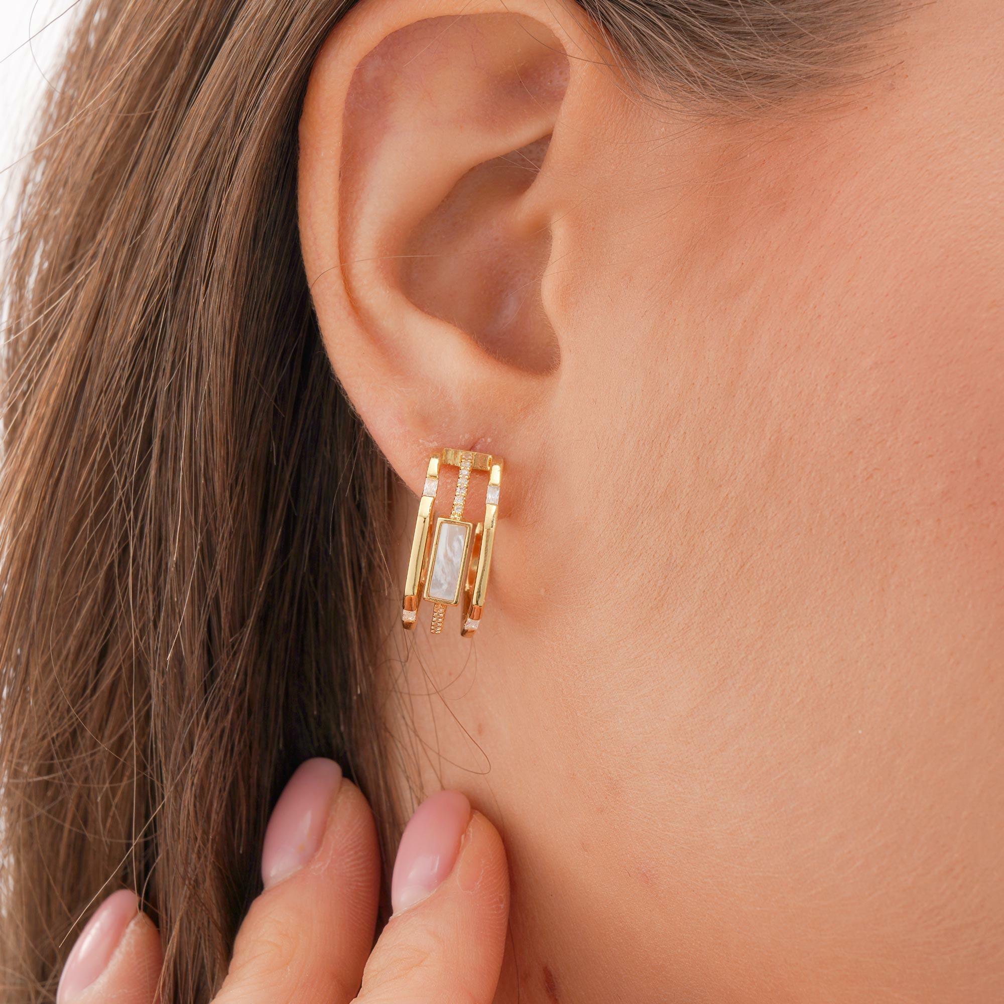 Earrings - OffWhite Gold - 0 image 0