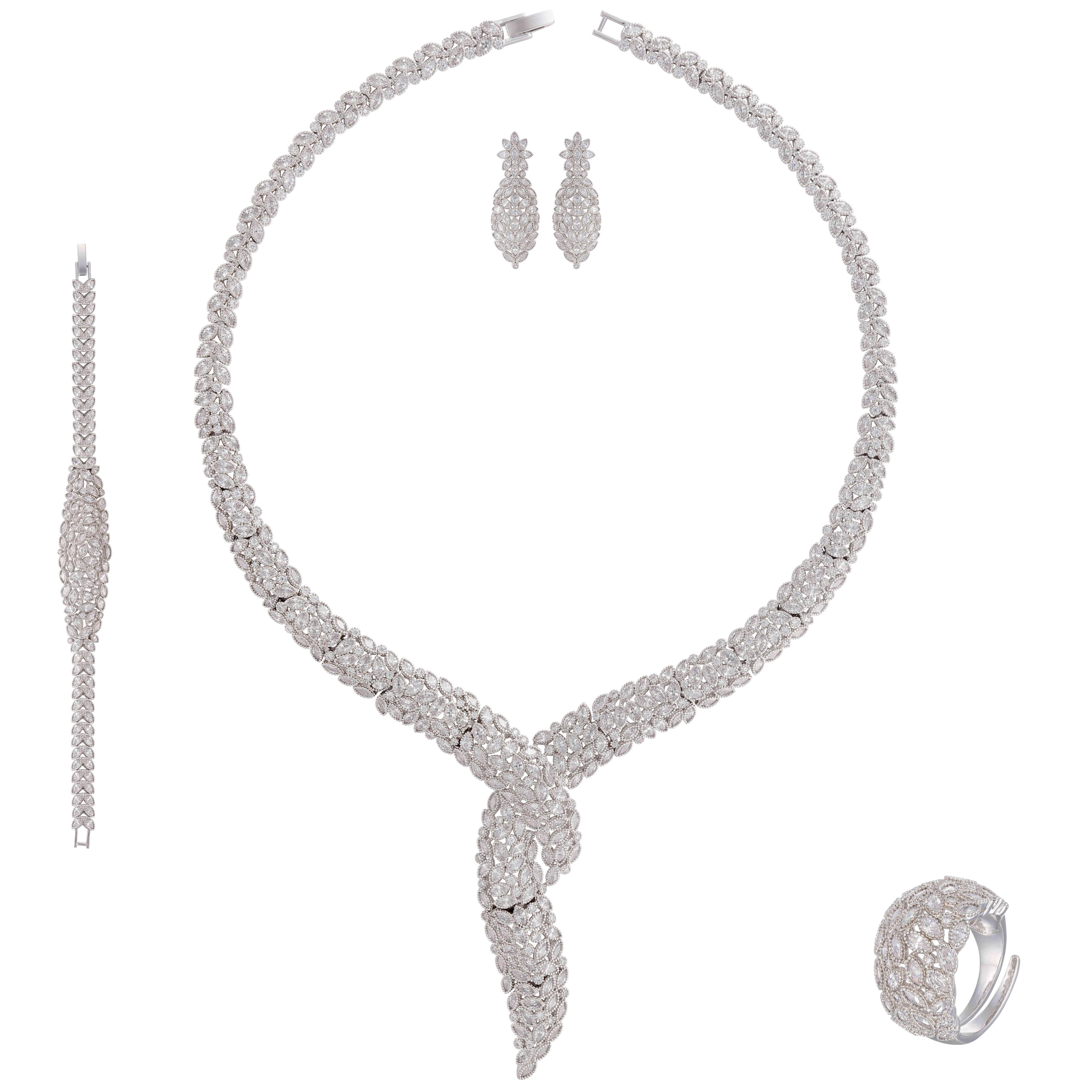 طـــقم - فضي ابيض - 0 image 0