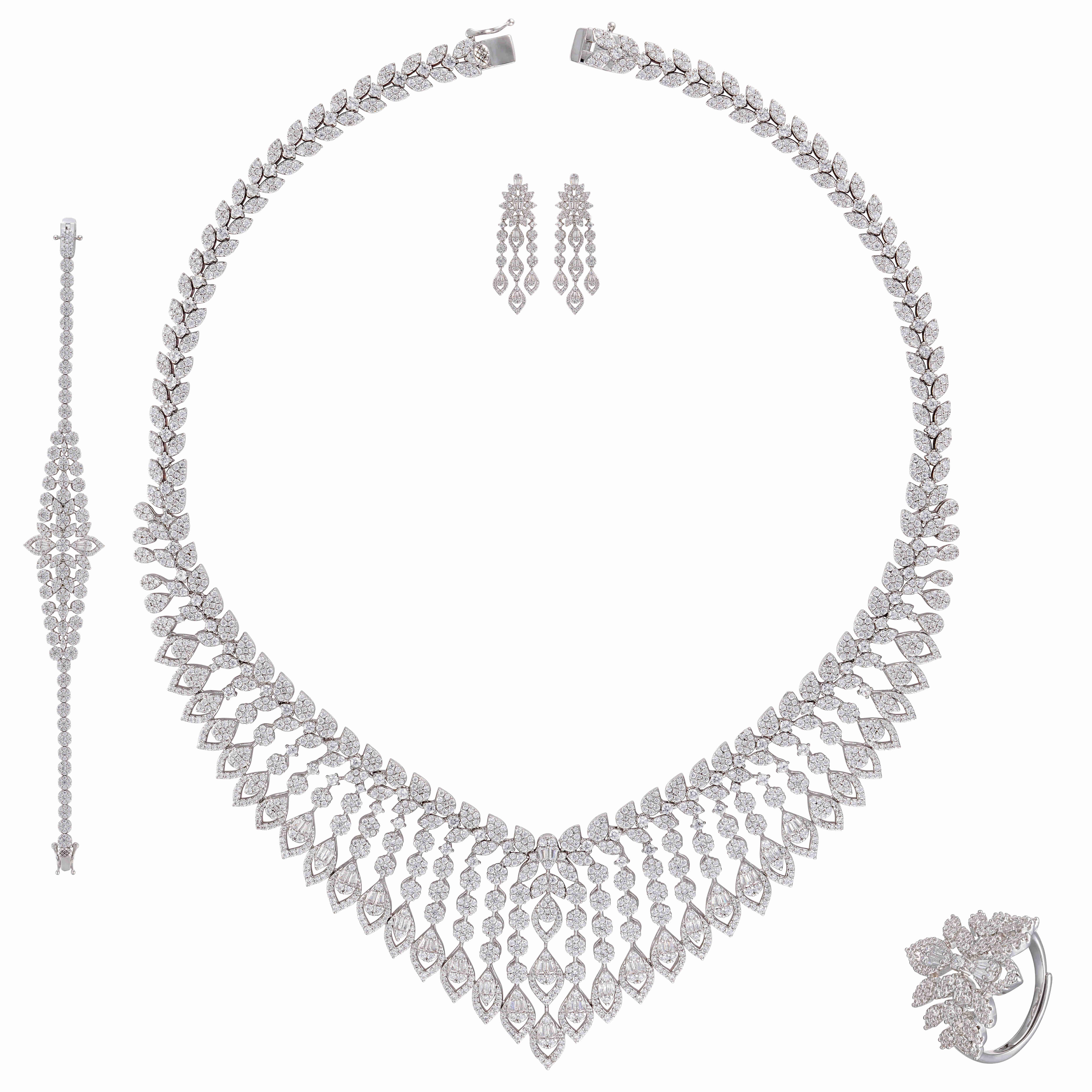 طـــقم - فضي ابيض - 0 image 0