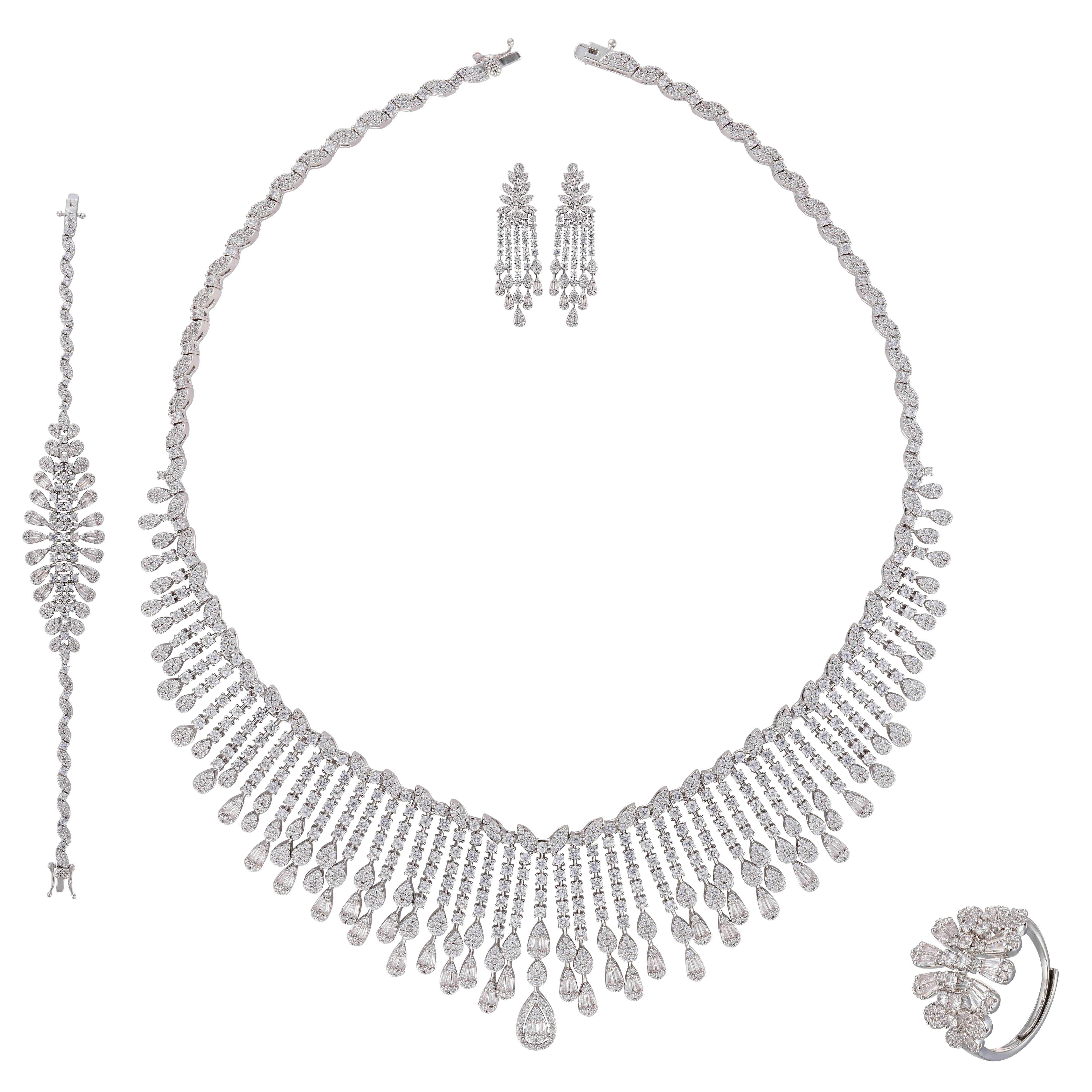 طـــقم - فضي ابيض - 0 image 0