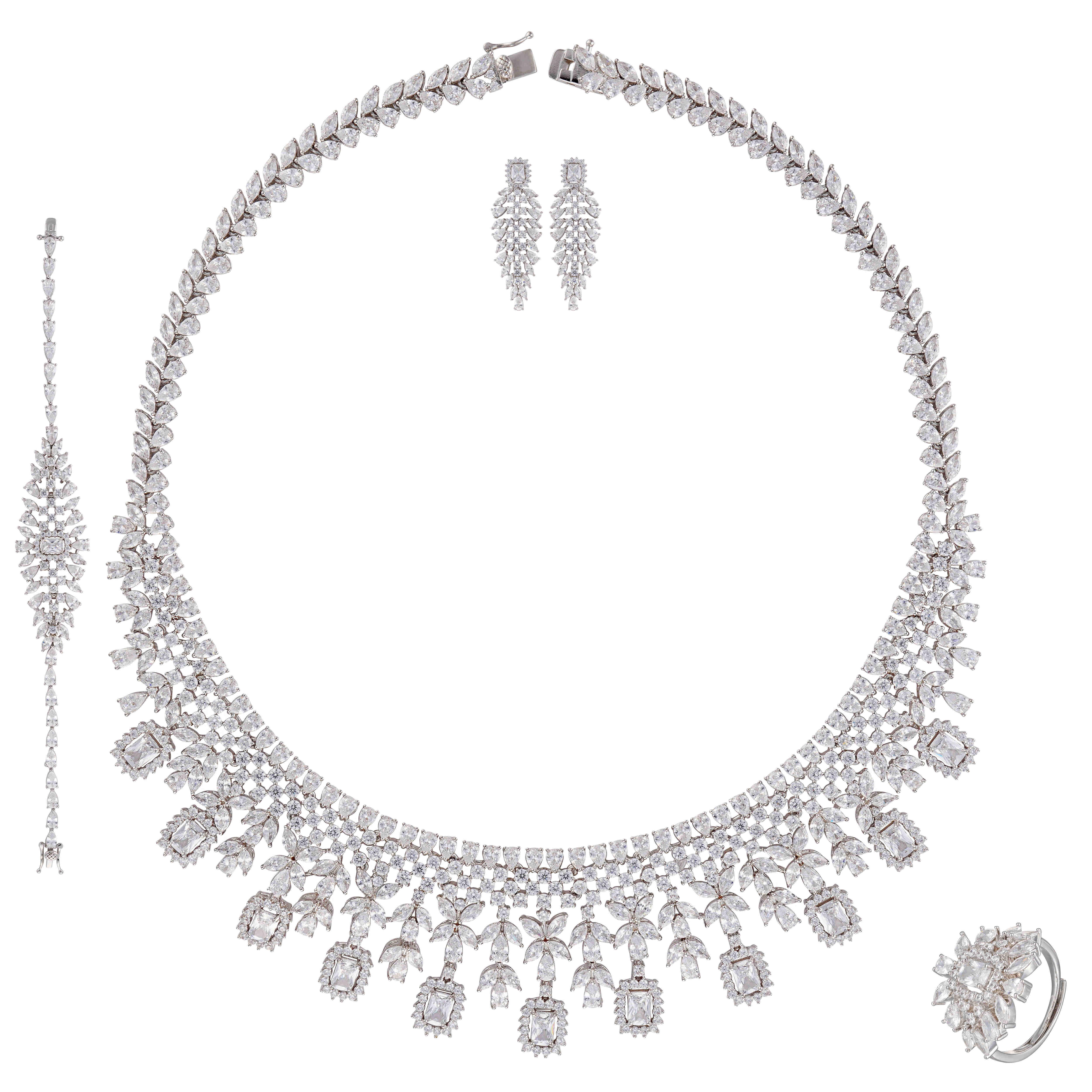 طـــقم - فضي ابيض - 0 image 0