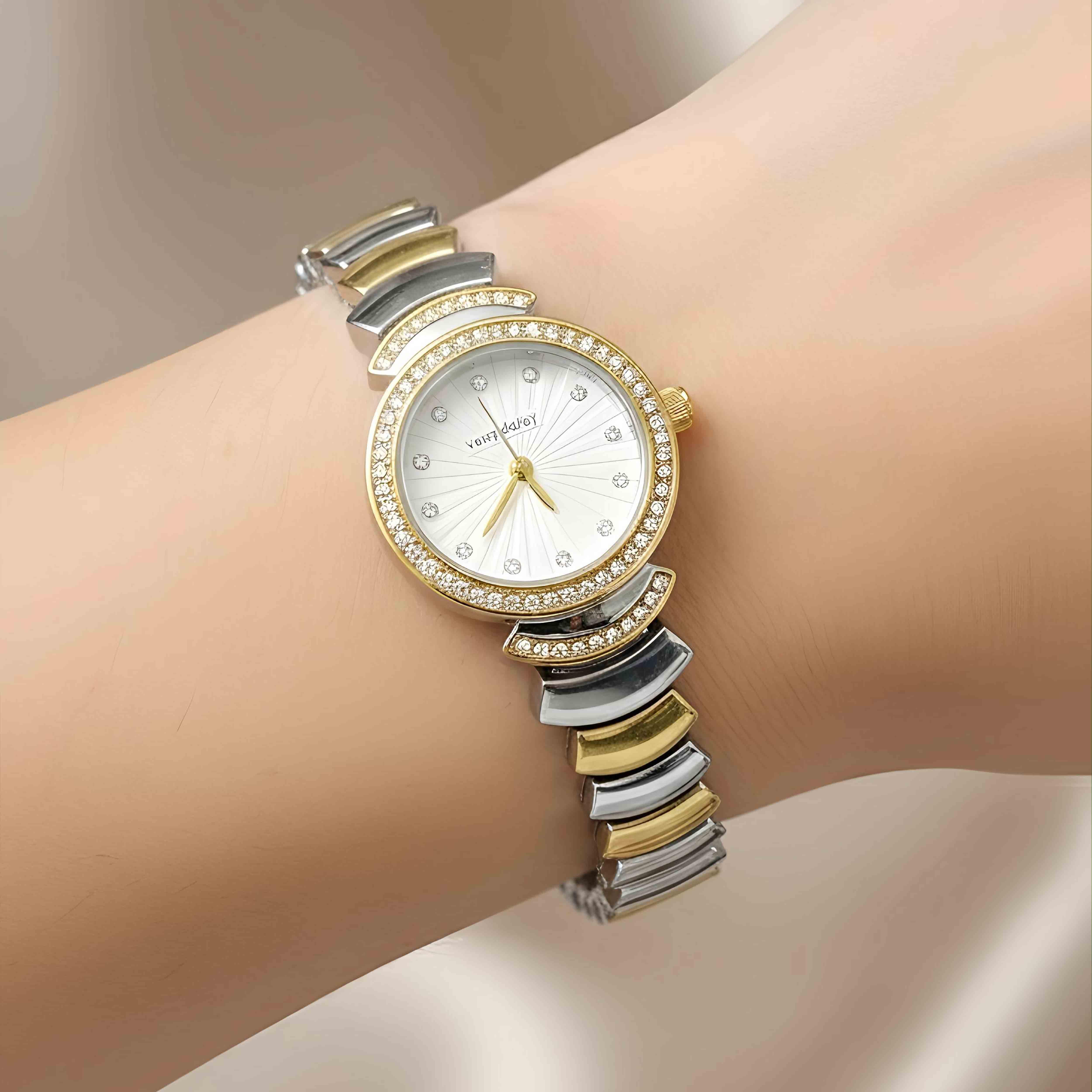 ساعة - فضي ذهبي - 0 image 0