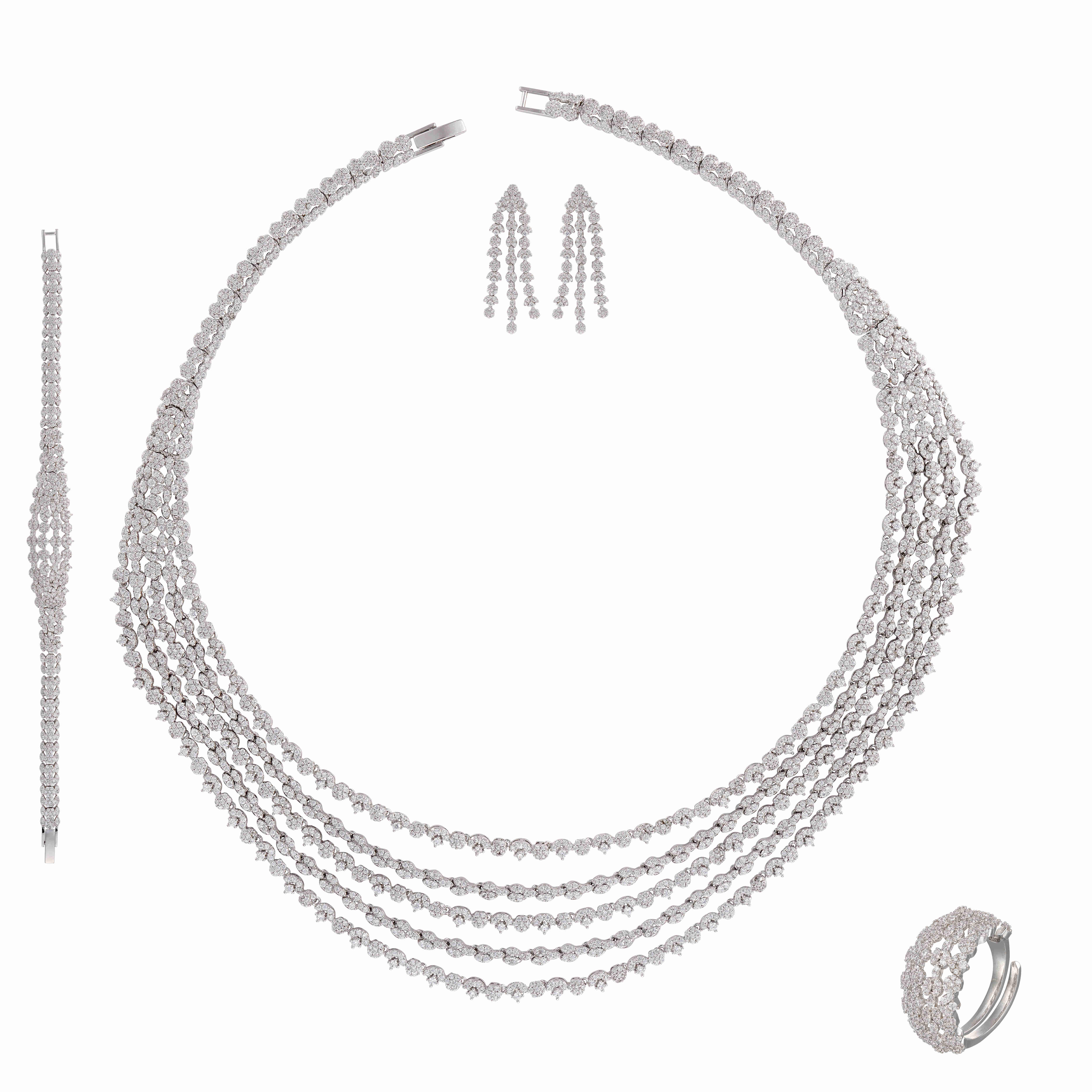 طـــقم - فضي ابيض - 0 image 0