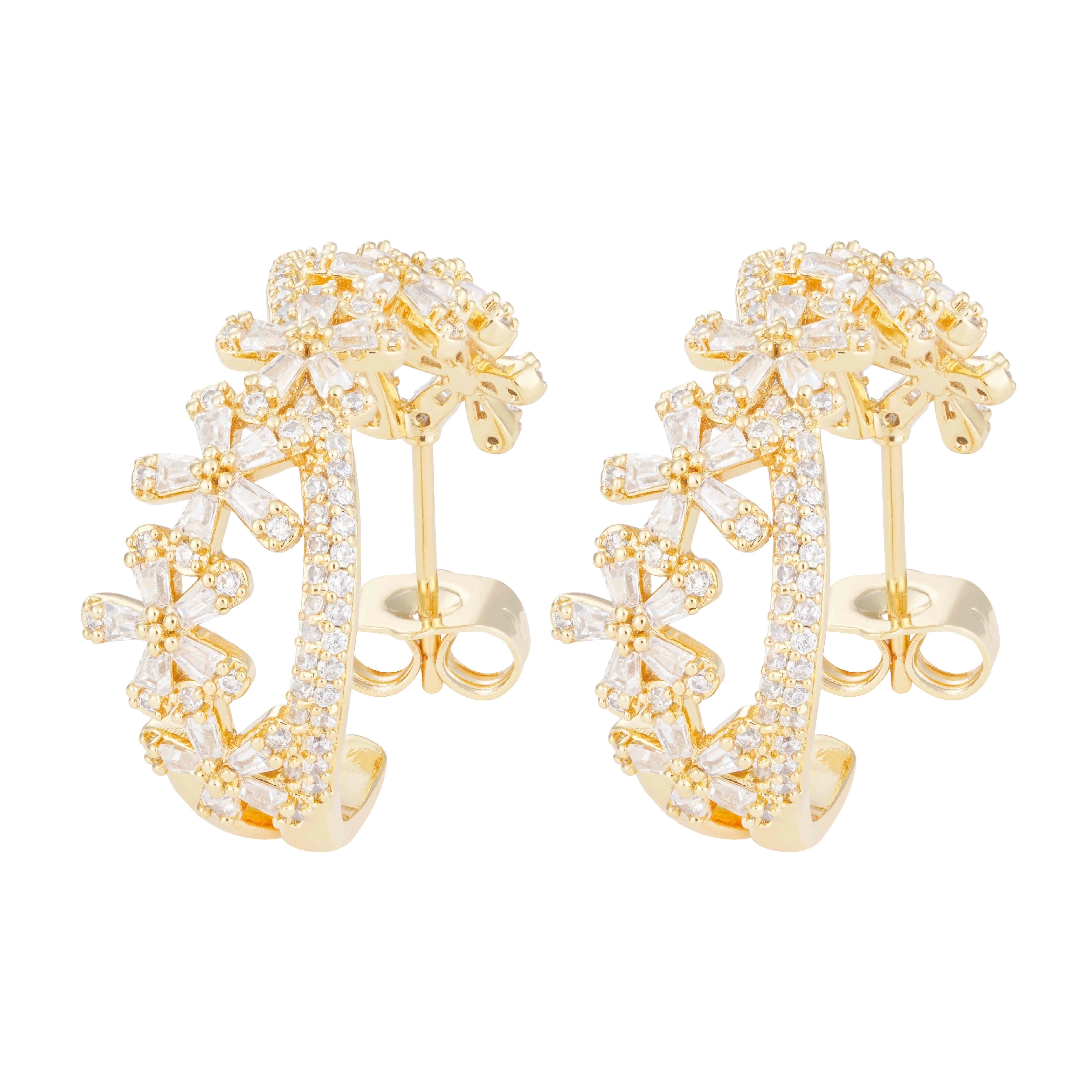 Earrings - Gold White - 0 image 0