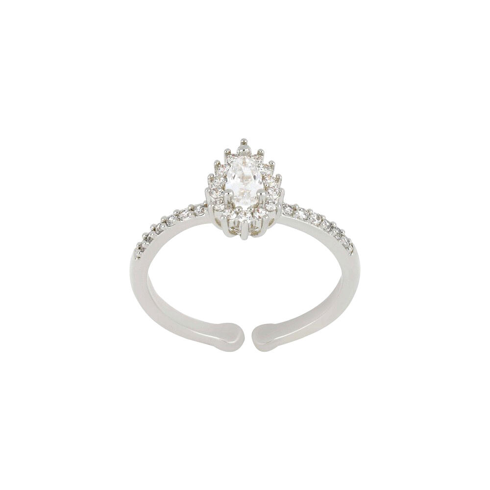 Zircon Ring-Silver/White image 1