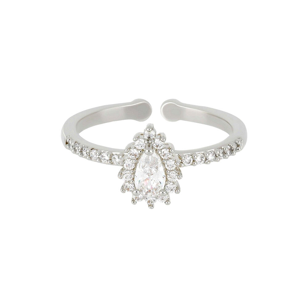 Zircon Ring-Silver/White image 2