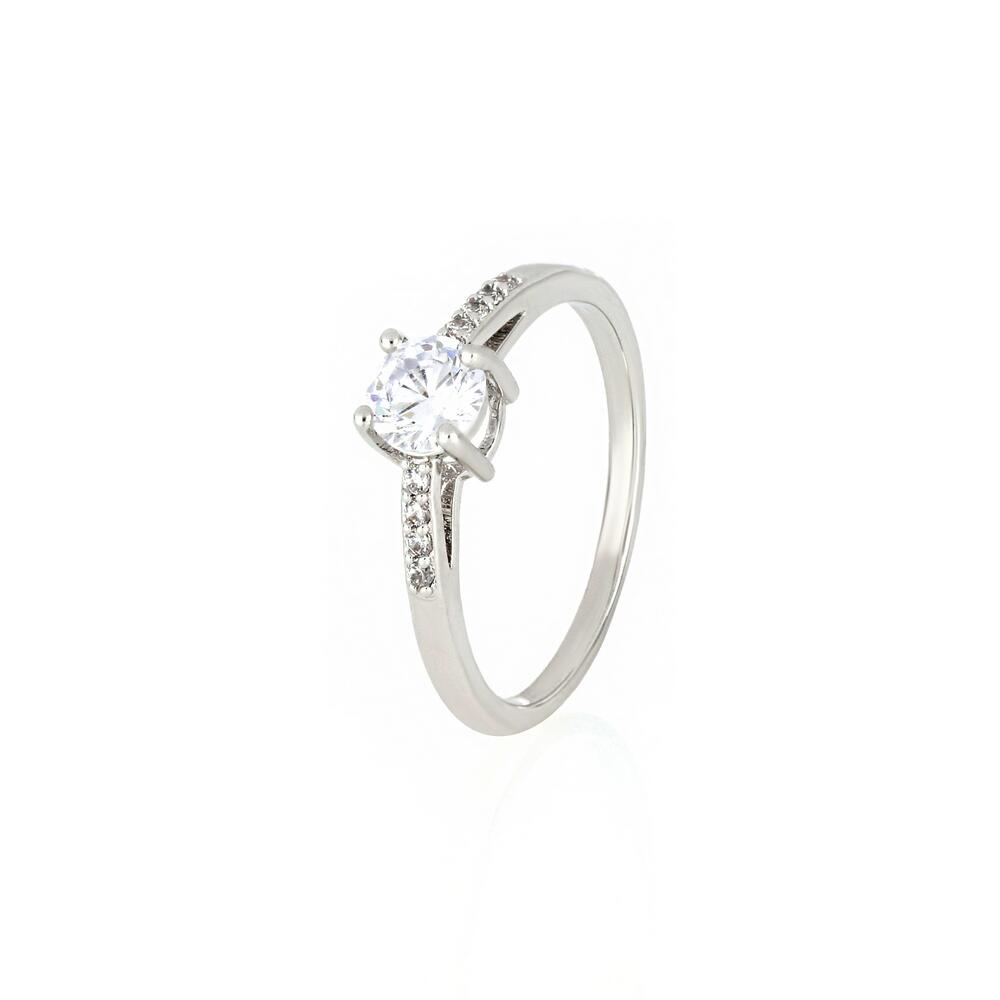 Zircon Ring-Silver/White image 0
