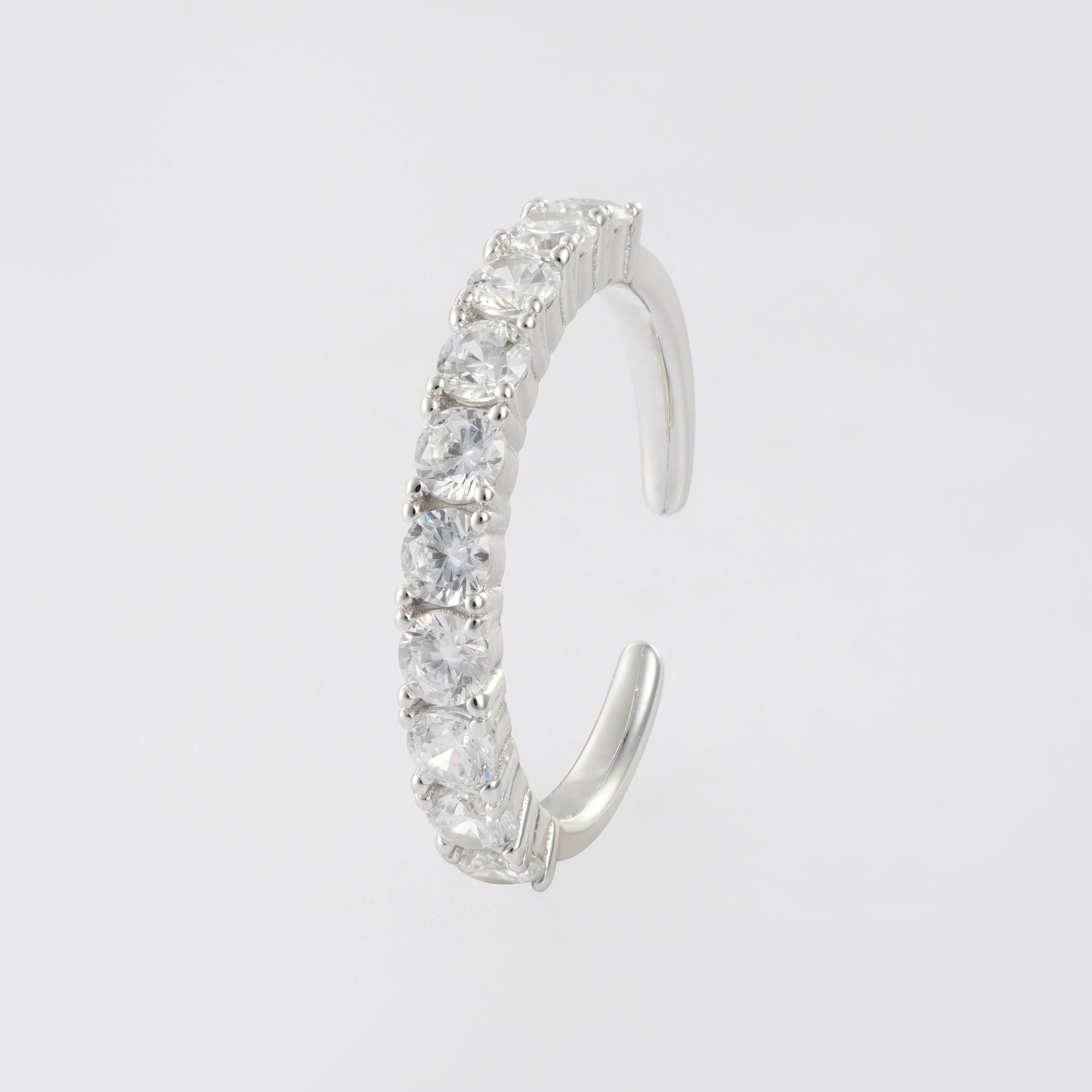 Zircon Ring-Silver/White image 1