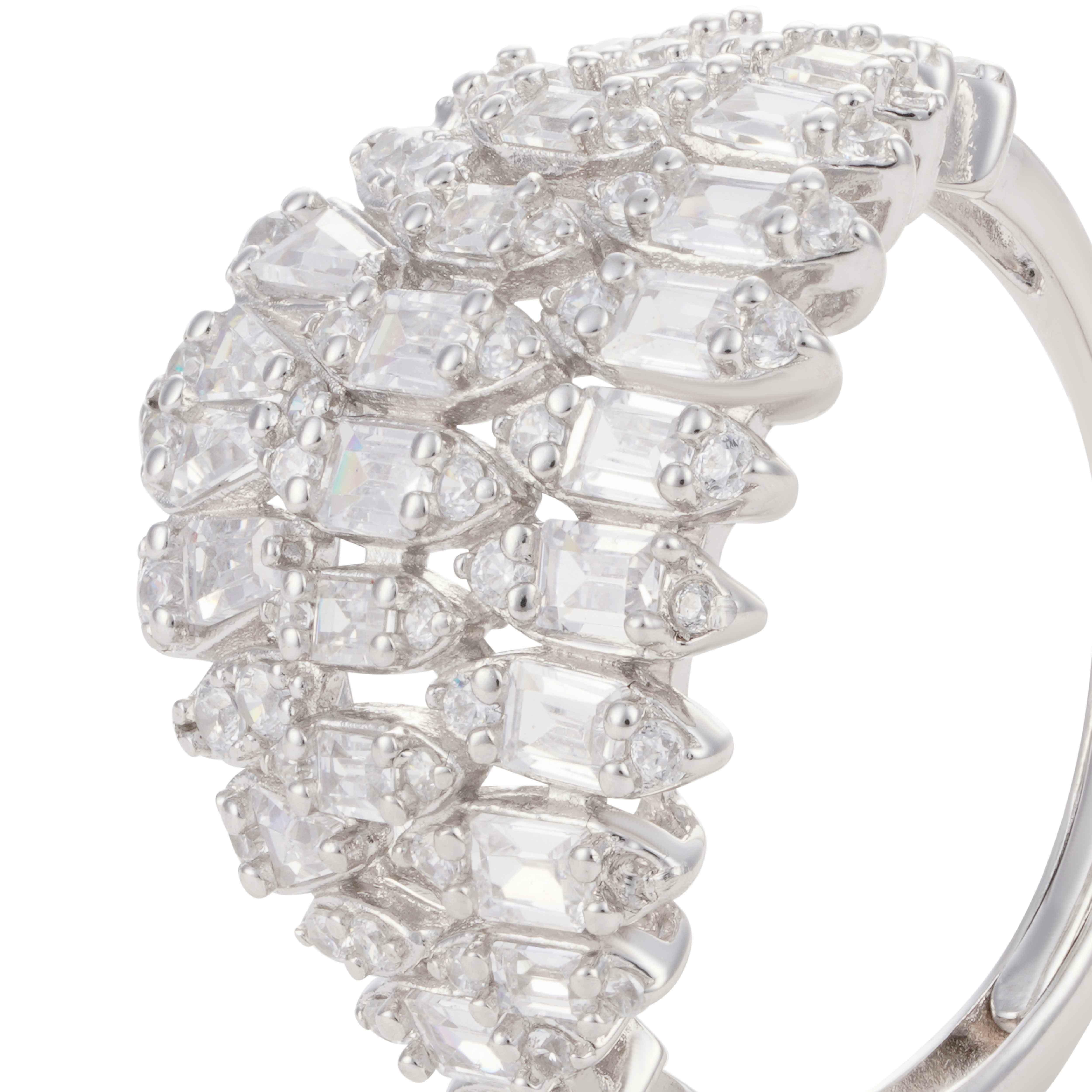 Silver Toned Marquise Ring image 1