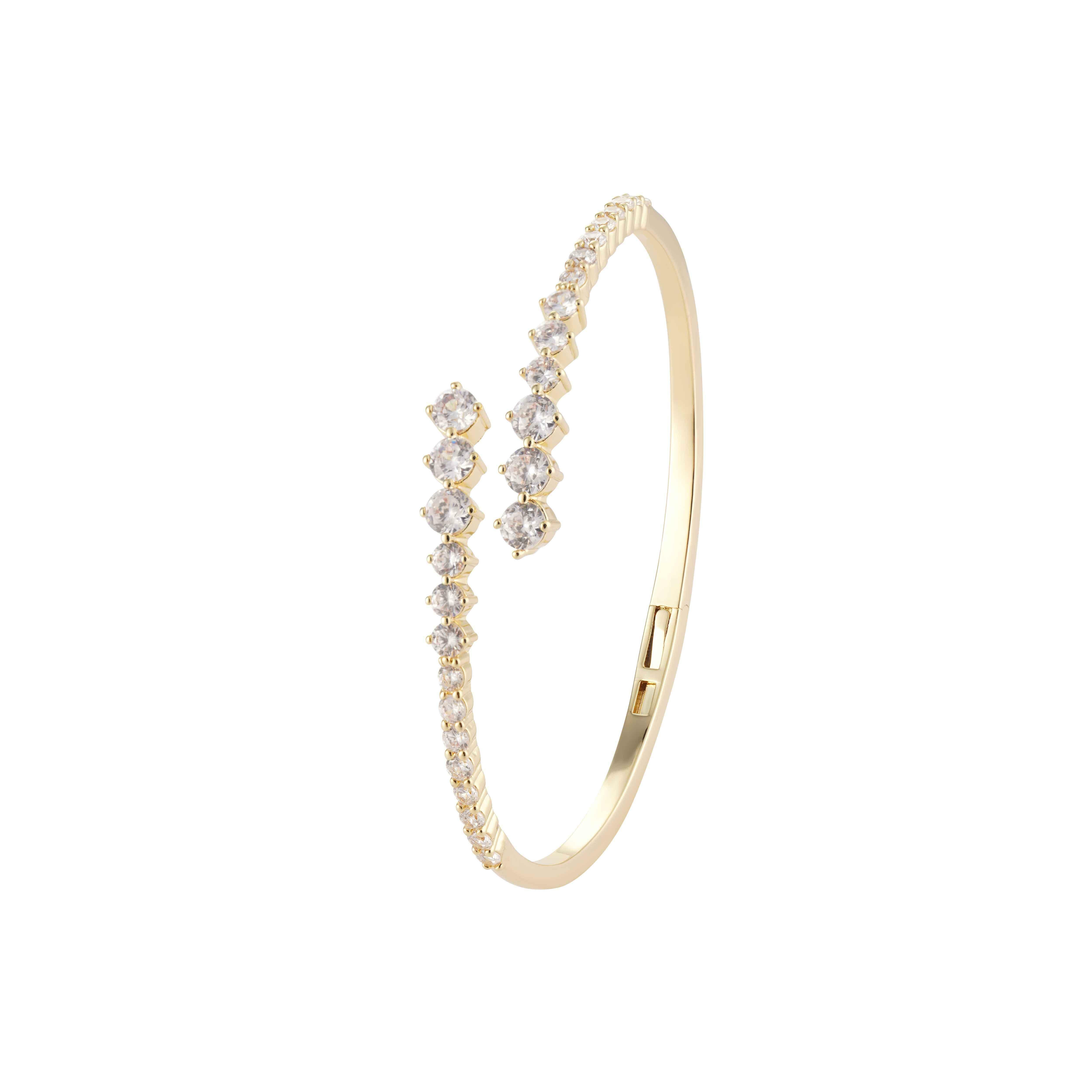 Gold Toned Round Bangle image 0