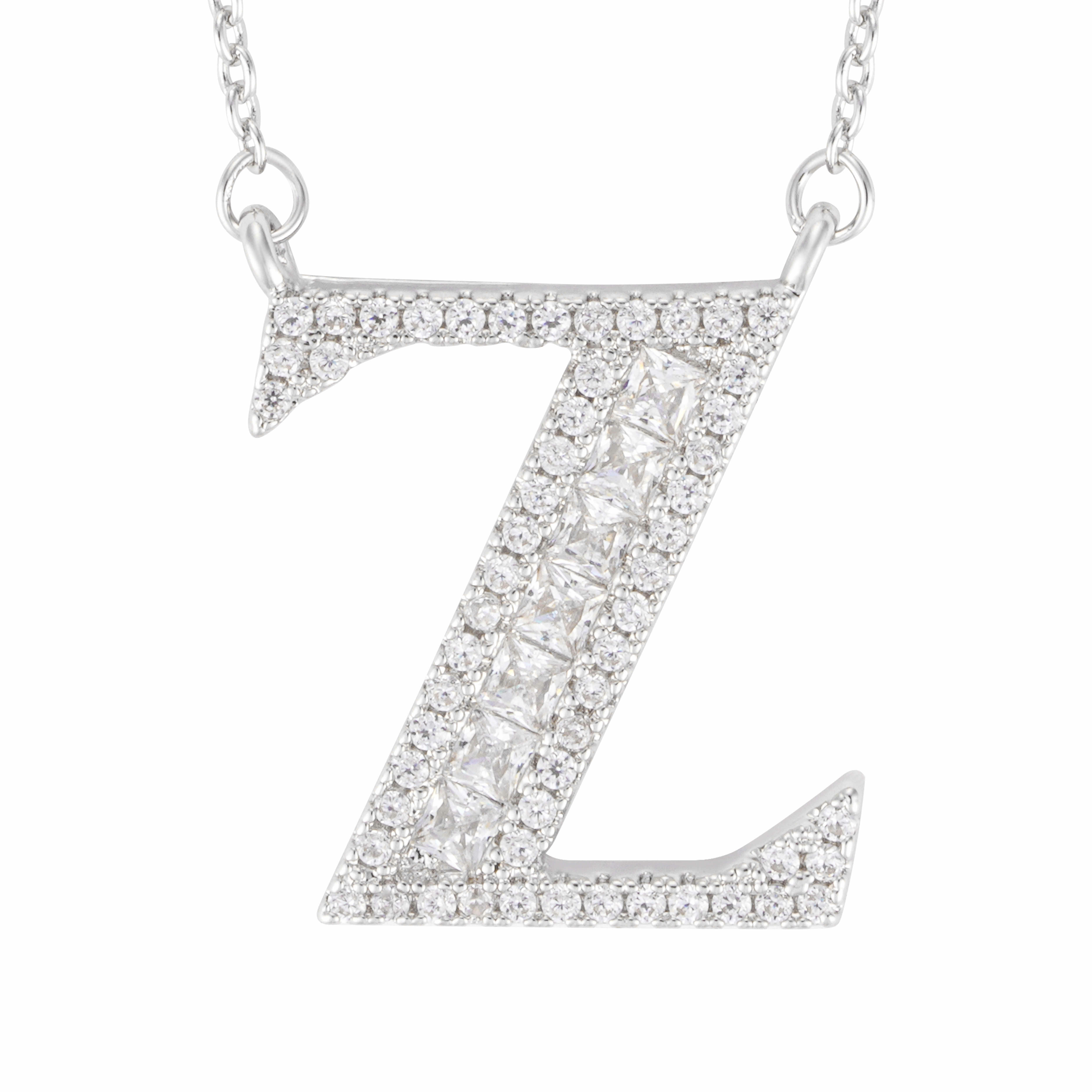 عقد - فضي ابيض - Z image 1