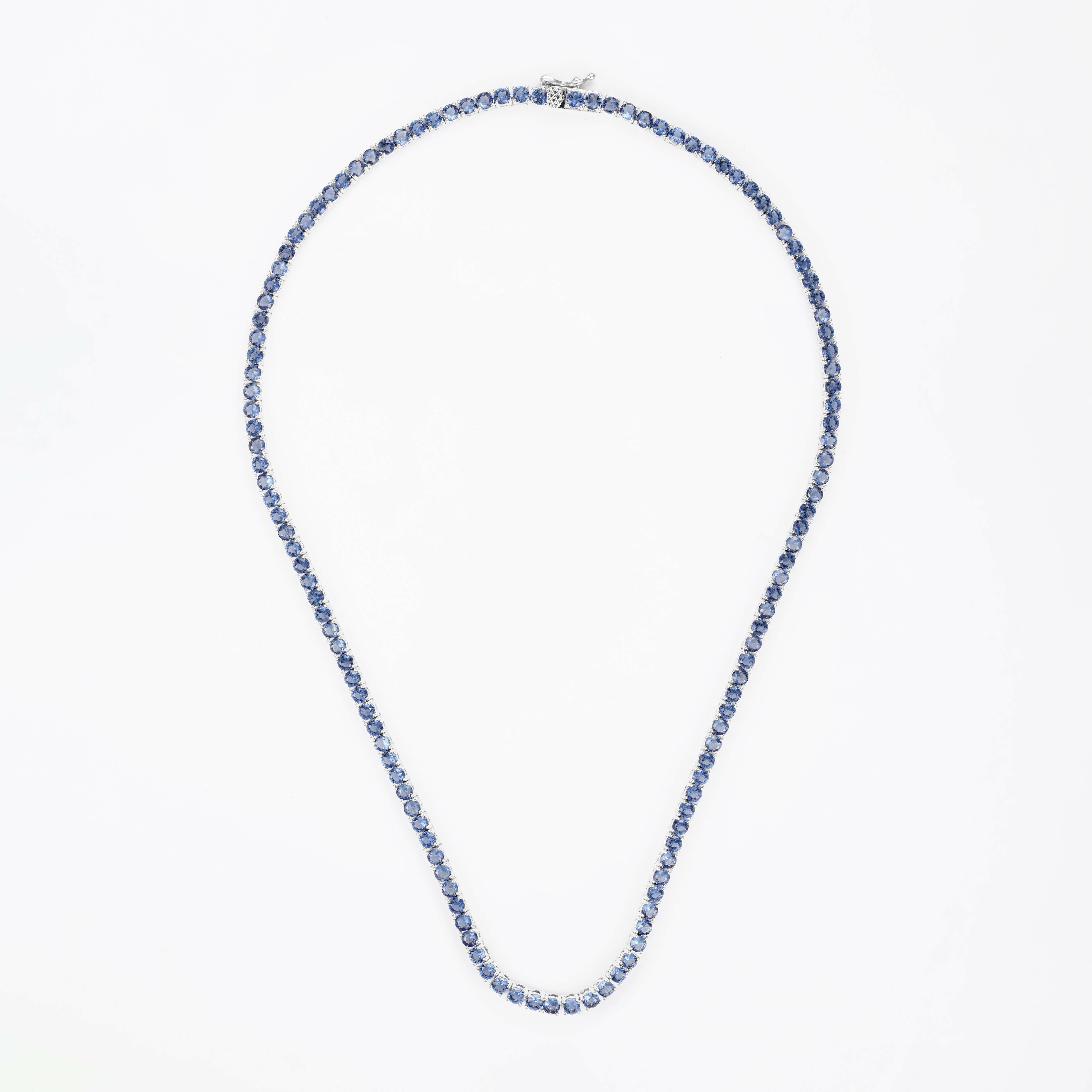 عقد - Silver Dark Blue - 0 image 0