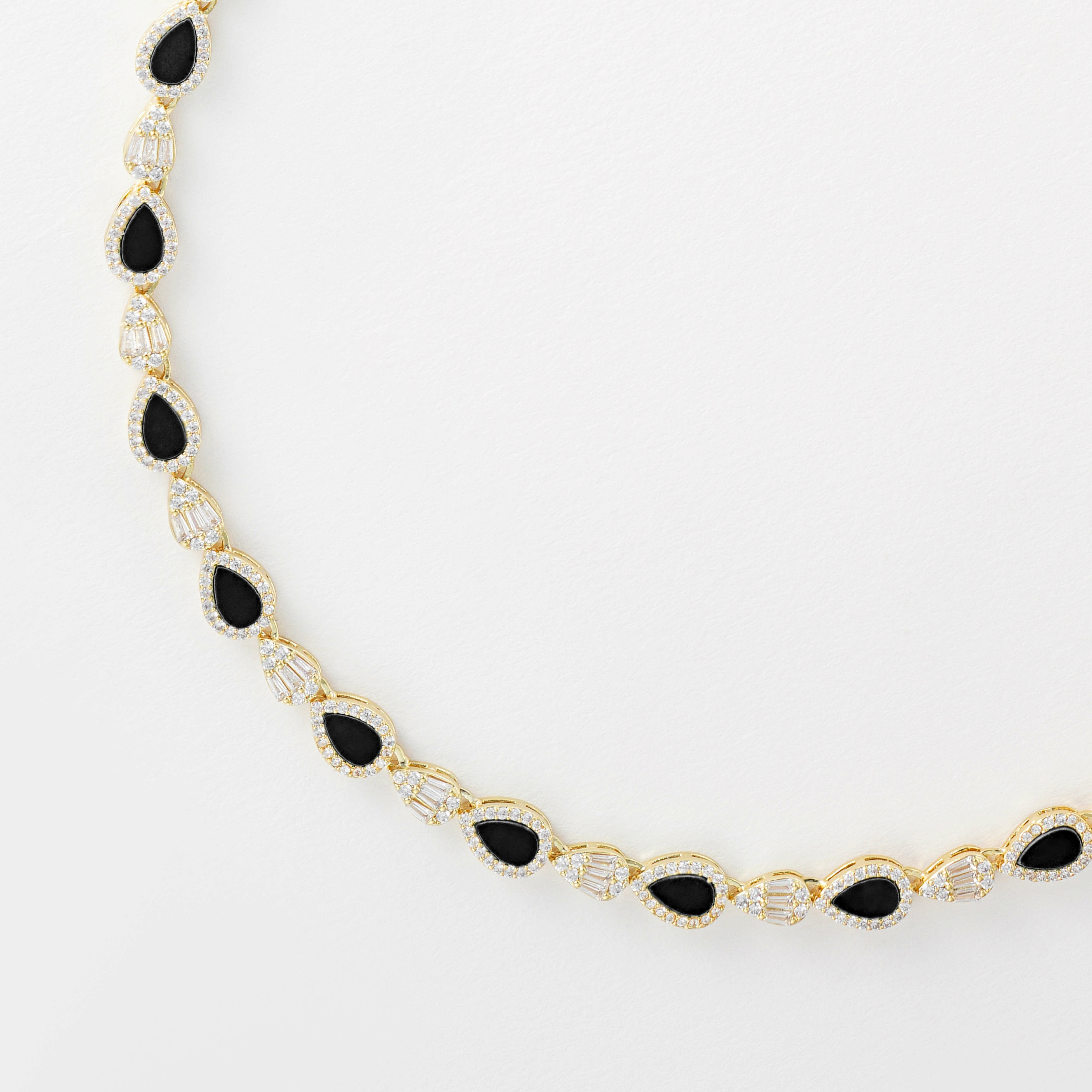 Gold Toned Pear Necklace image 1