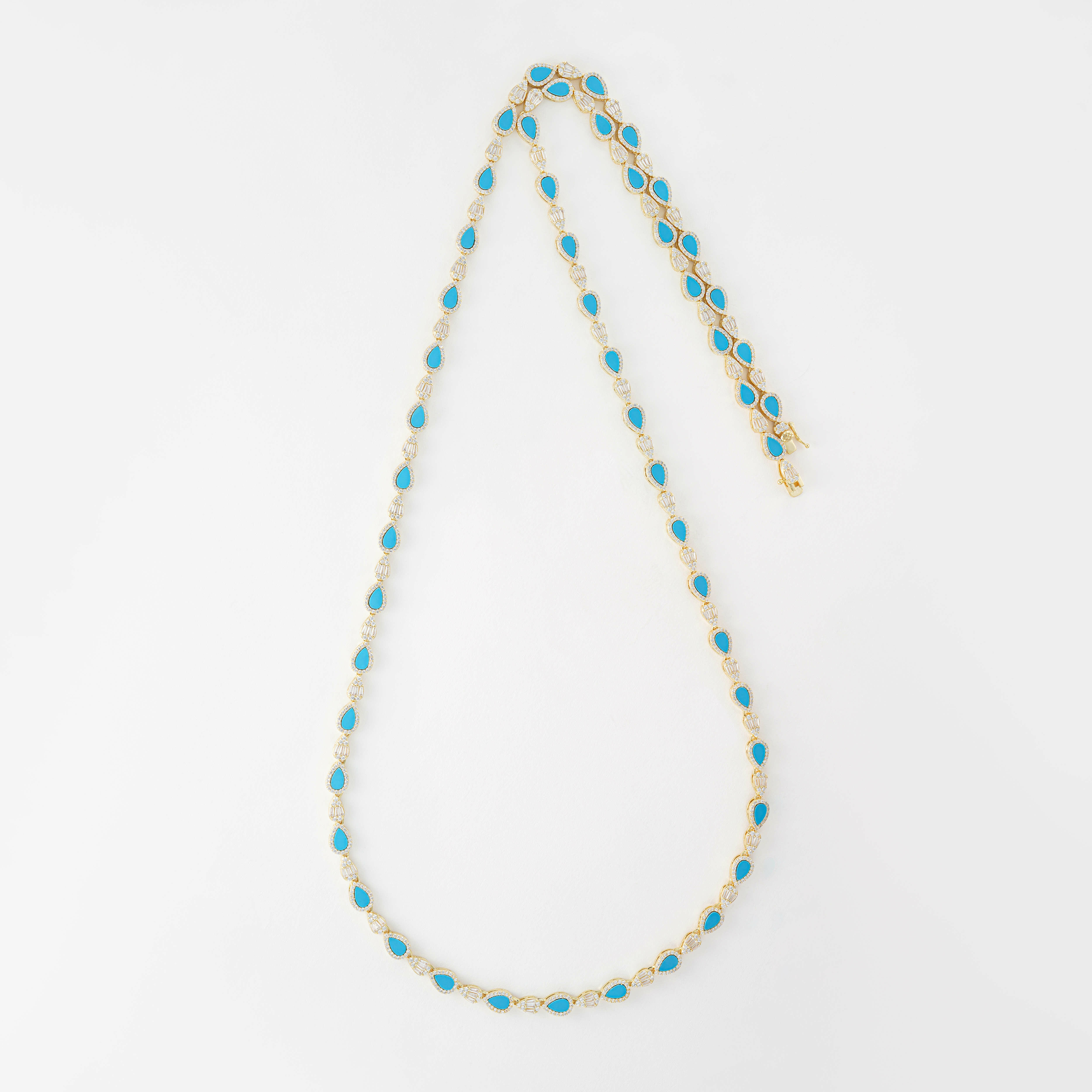 Gold Toned Pear Necklace image 0