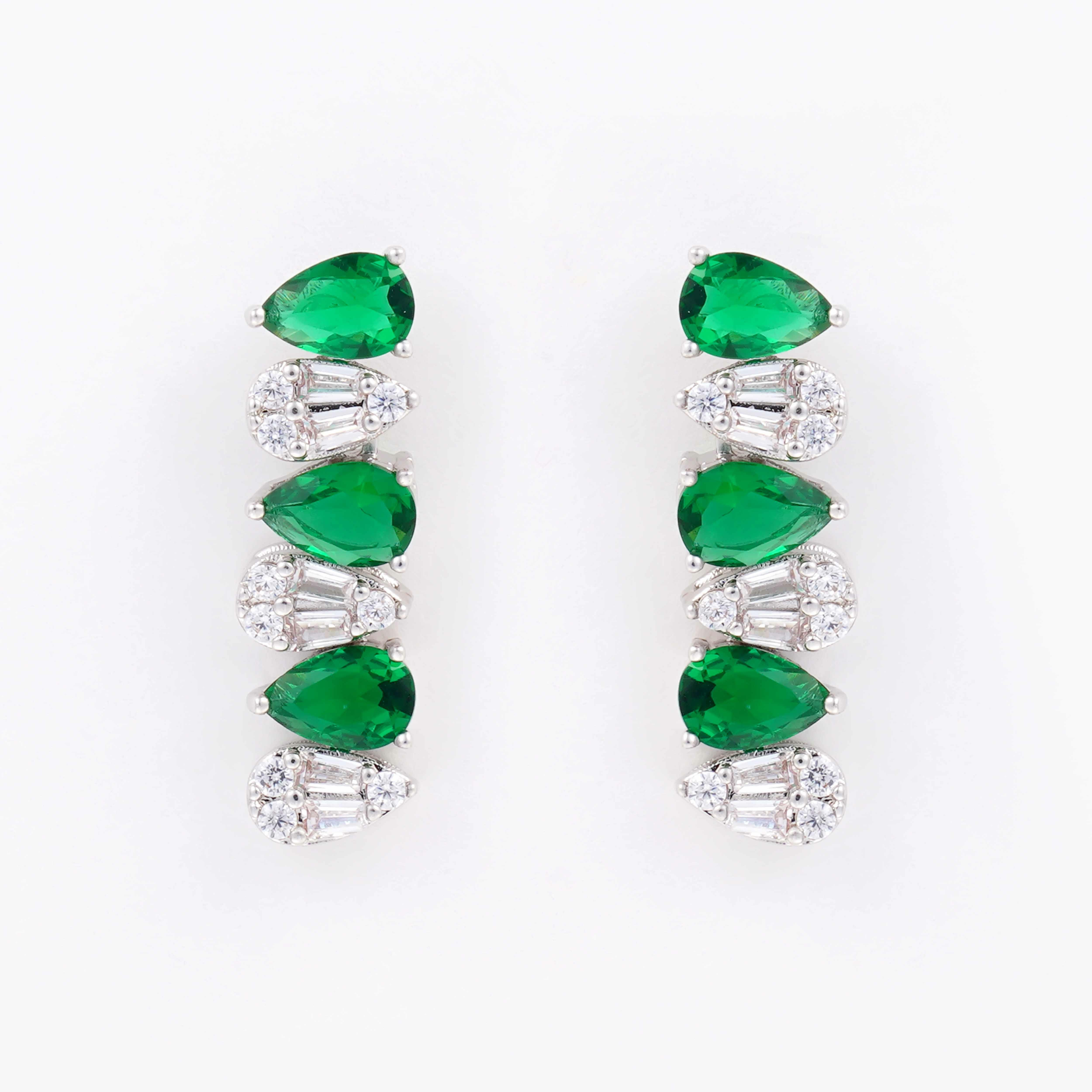 Emerald Crystal Necklace Set image 4
