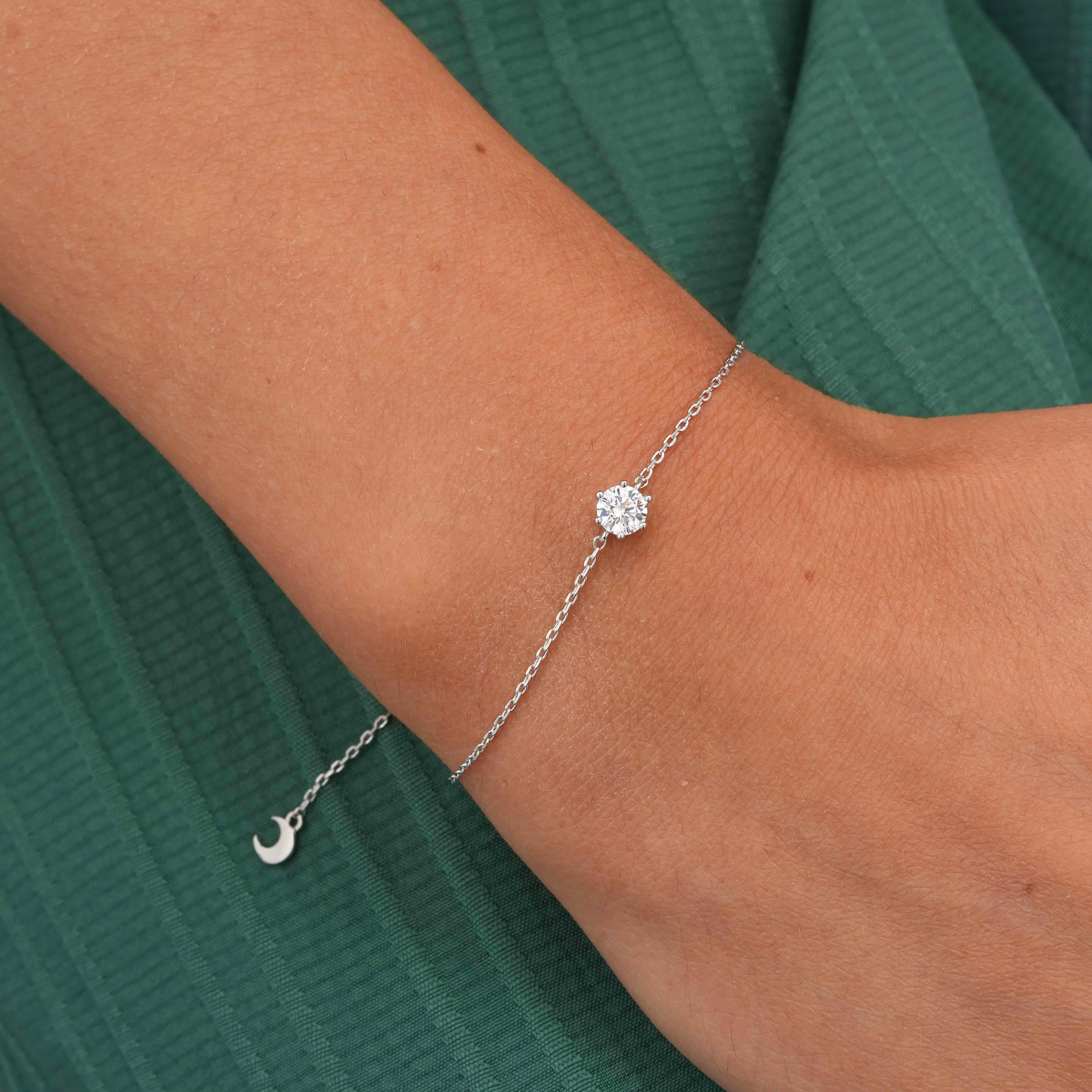 Silver Toned Monica Round Bracelet image 0