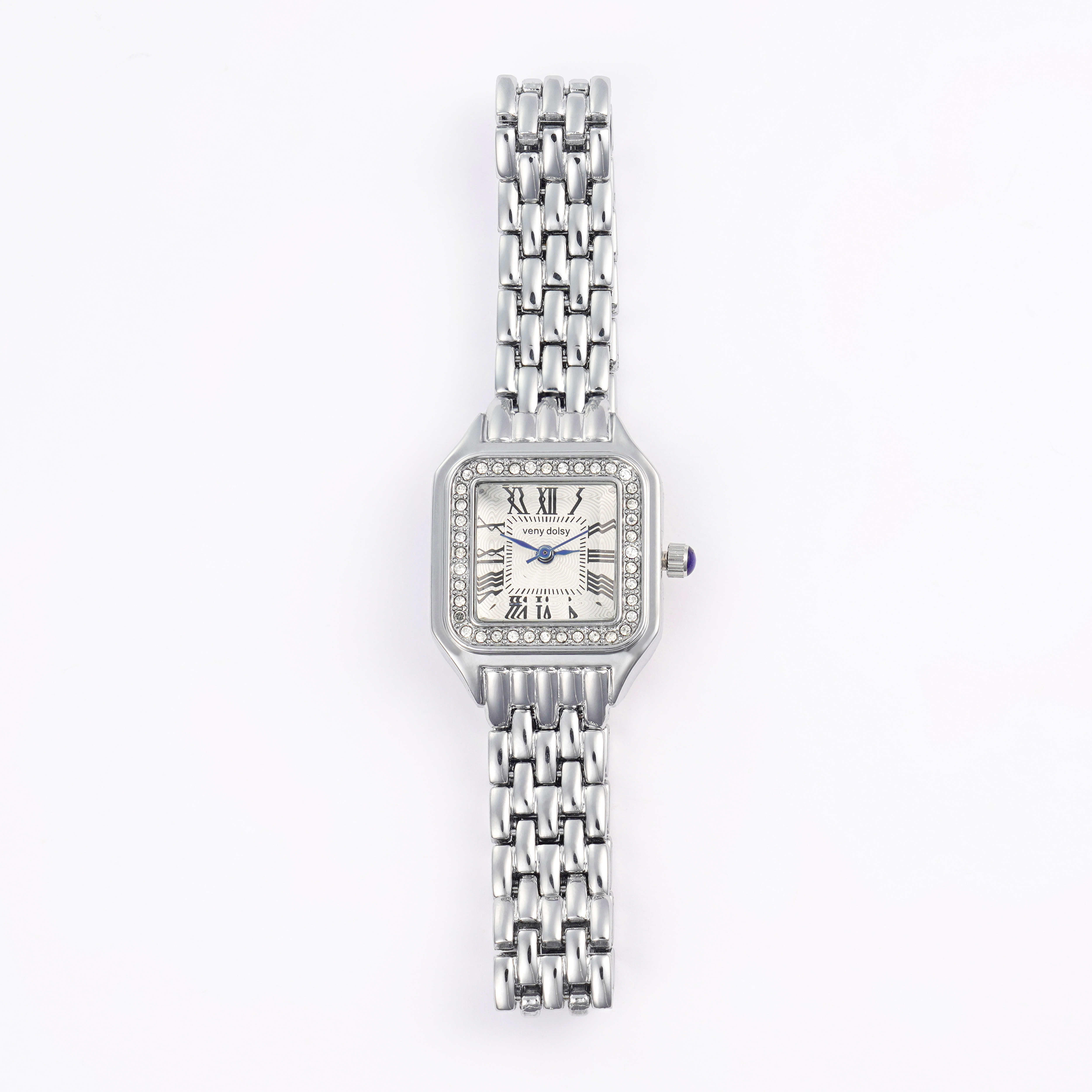 Silver Toned Octagonal Veny Dolsy Watch image 1