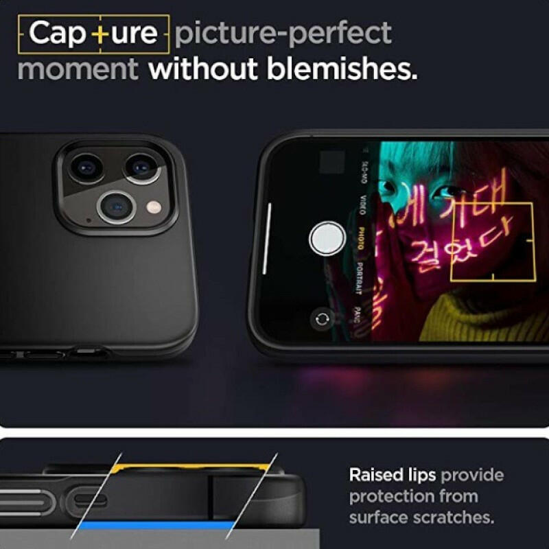 Spigen Thin Fit Case for iPhone 12 Pro Max - Black image 2