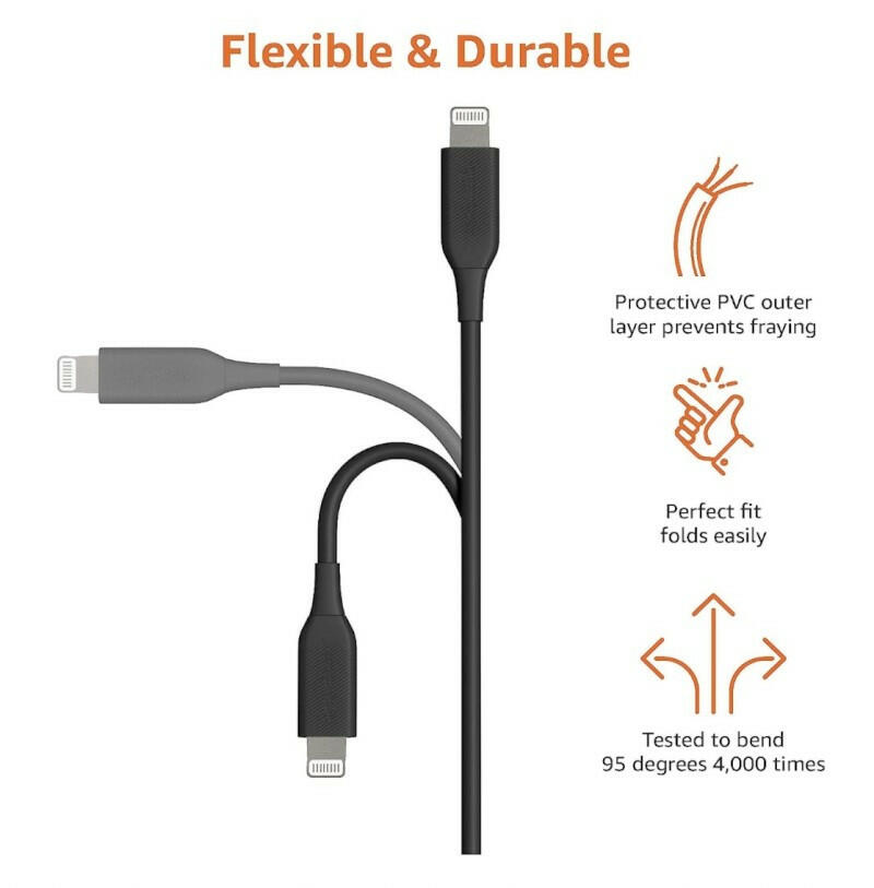 Amazon Basics USB-C to Lightning Cable 1m image 1